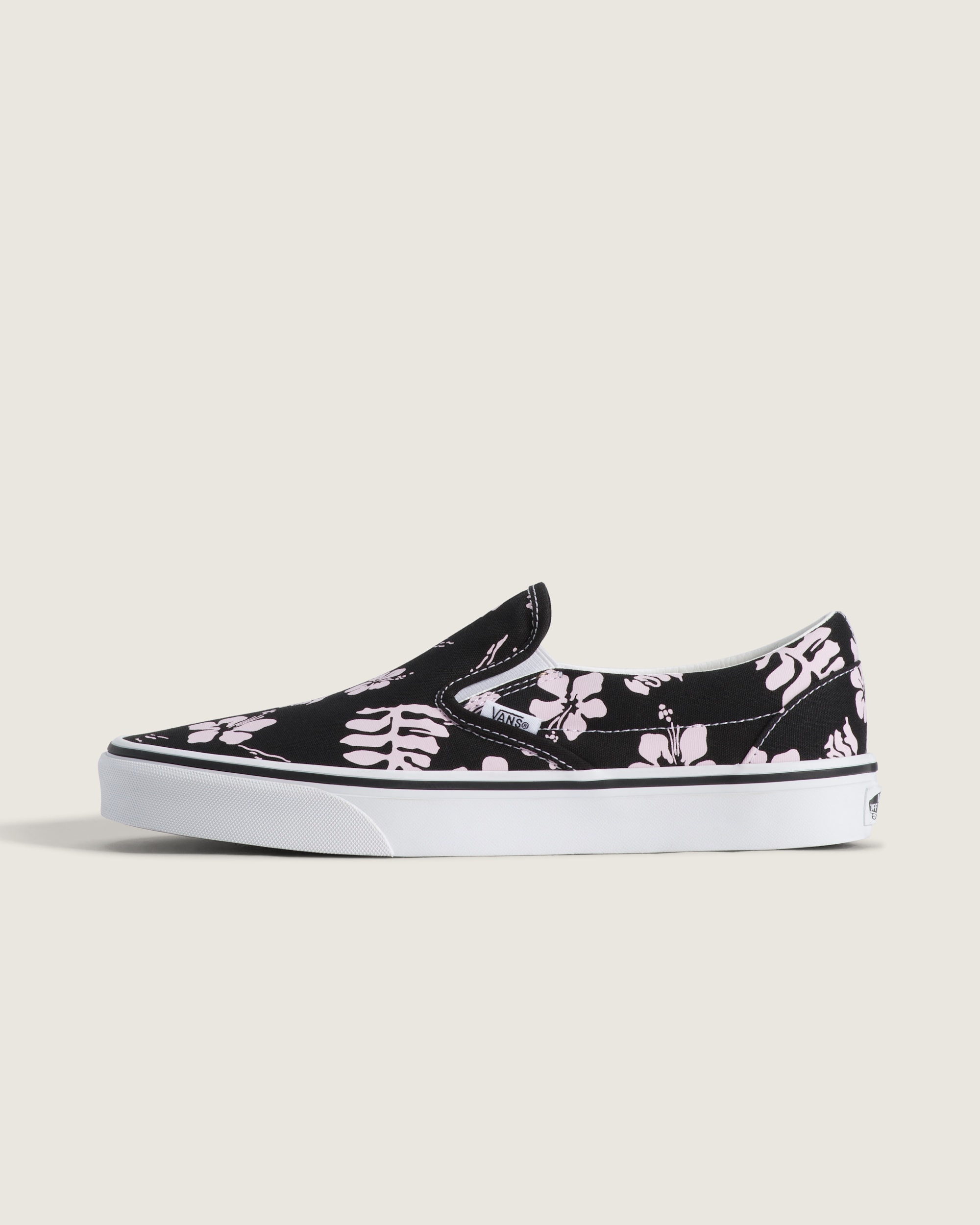 Chaussure Classic SlipOn VANS Noir  Rose HERO