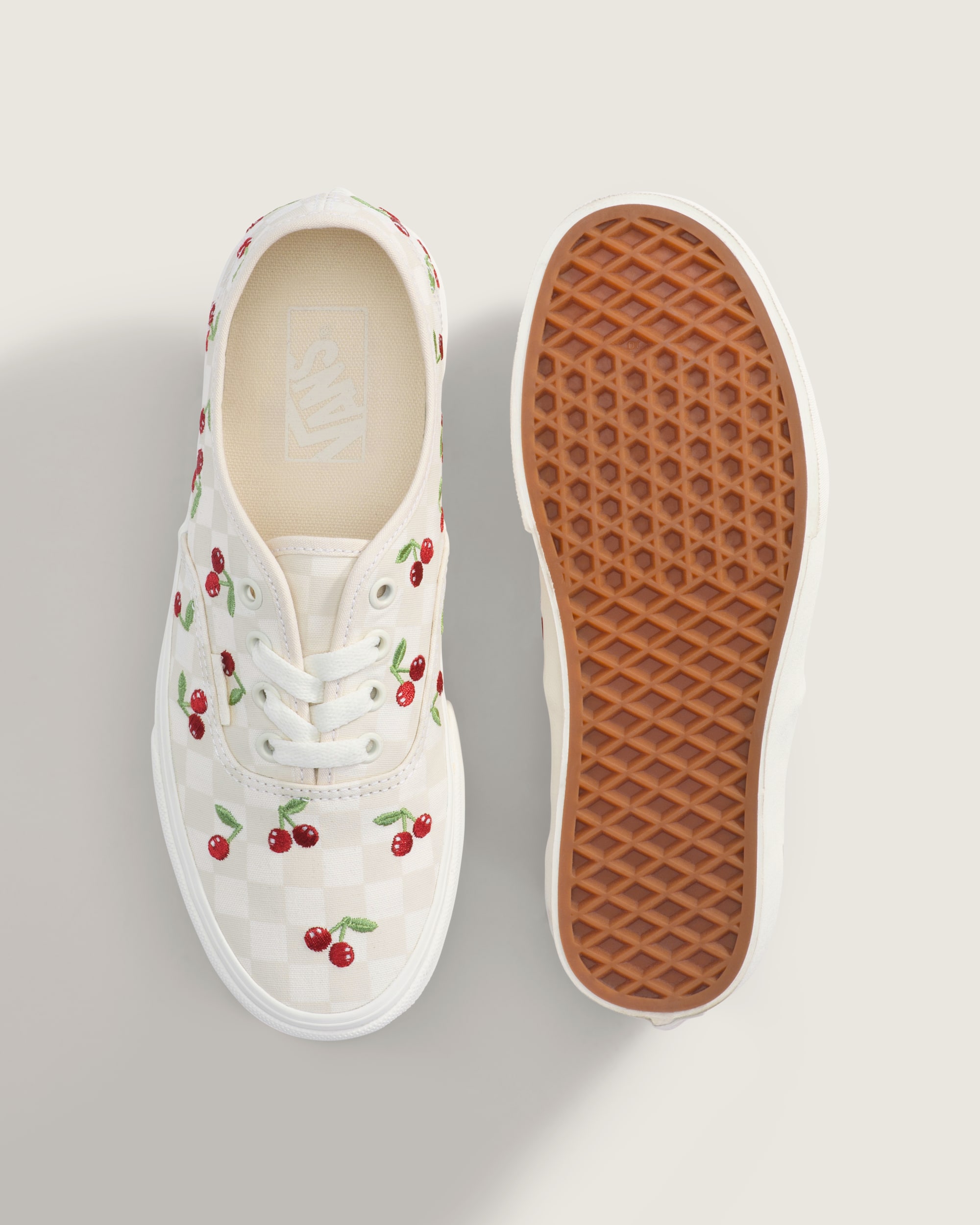 Authentic Shoe VANS Checkerboard Turtledove White  Marshmallow White ALT2