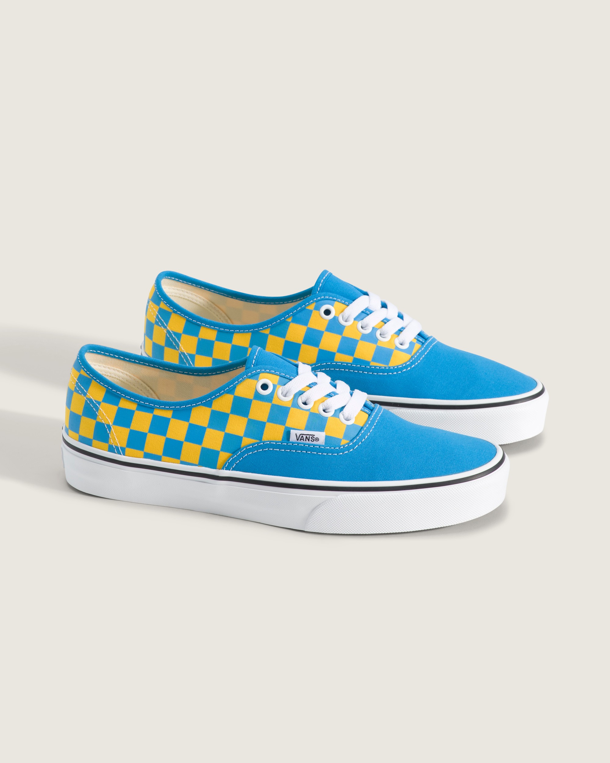 Authentic Shoe VANS Checkerboard Blue  Yellow ALT1