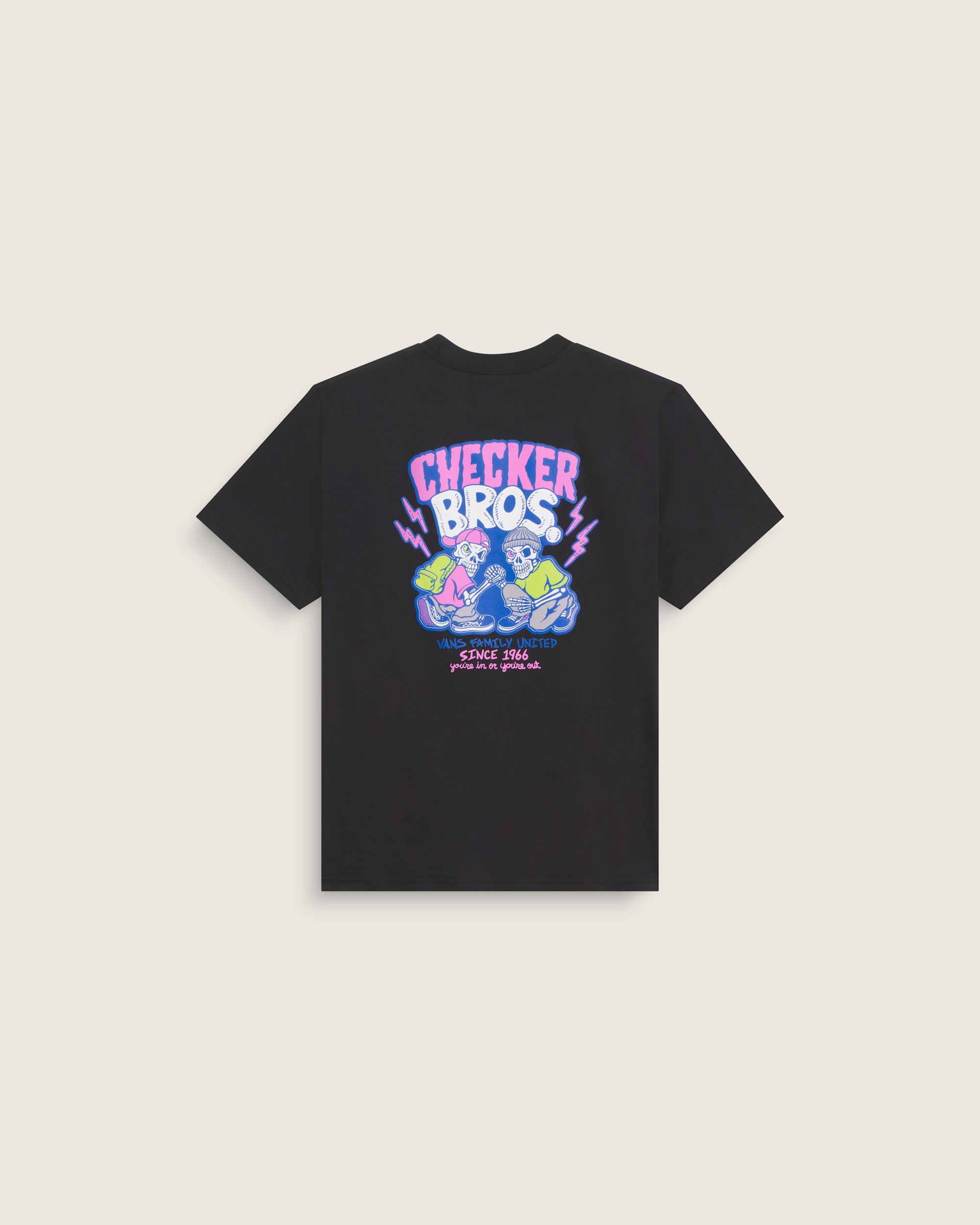 Kids Checker Bros TShirt VANS Black HERO