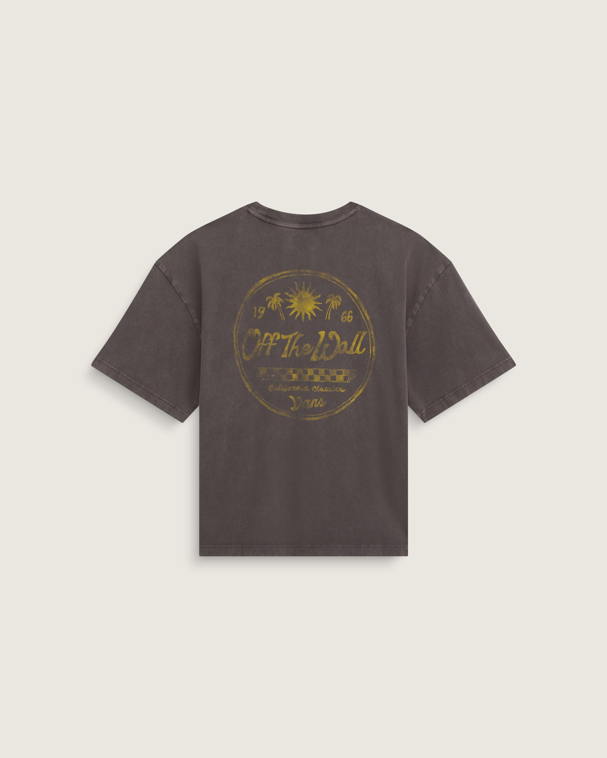 Faded Palms TShirt VANS Faded Black HERO