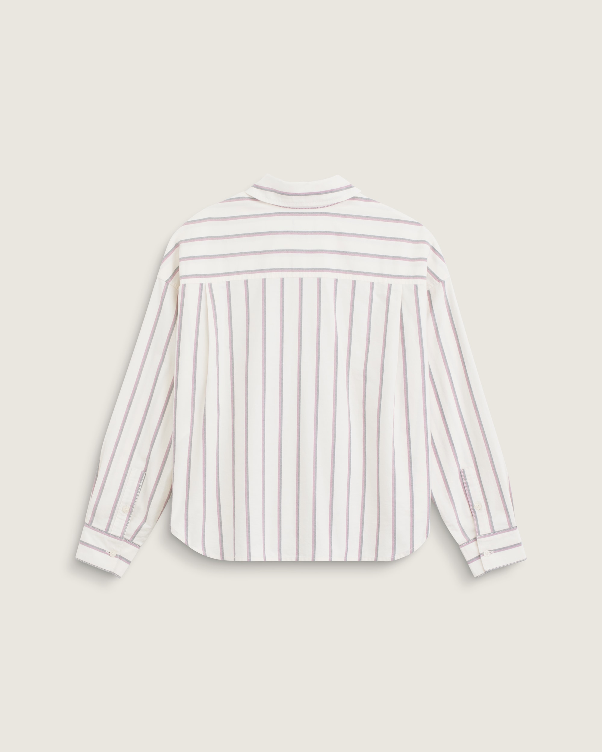 Long Sleeve Boxy Oxford Shirt VANS Egret White ALT1