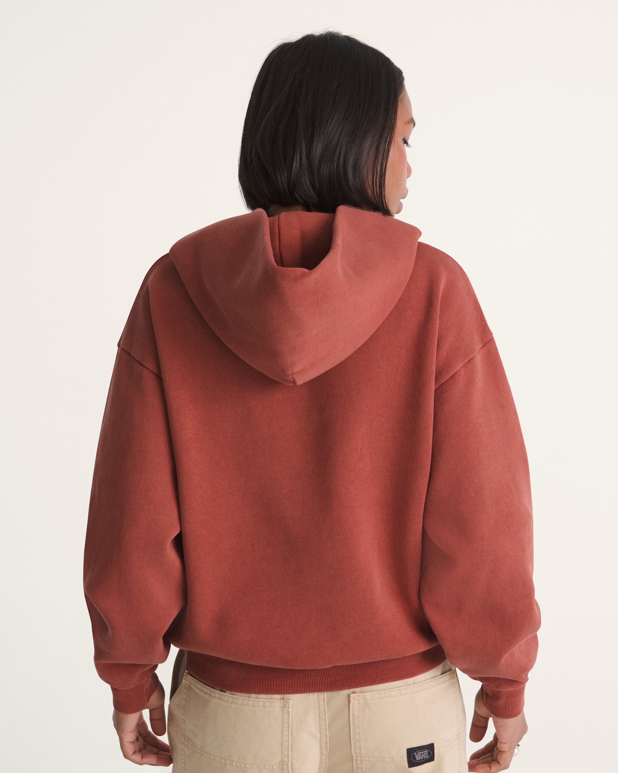 Salton Washed Pullover Hoodie VANS Poppy Ember Red ALT3