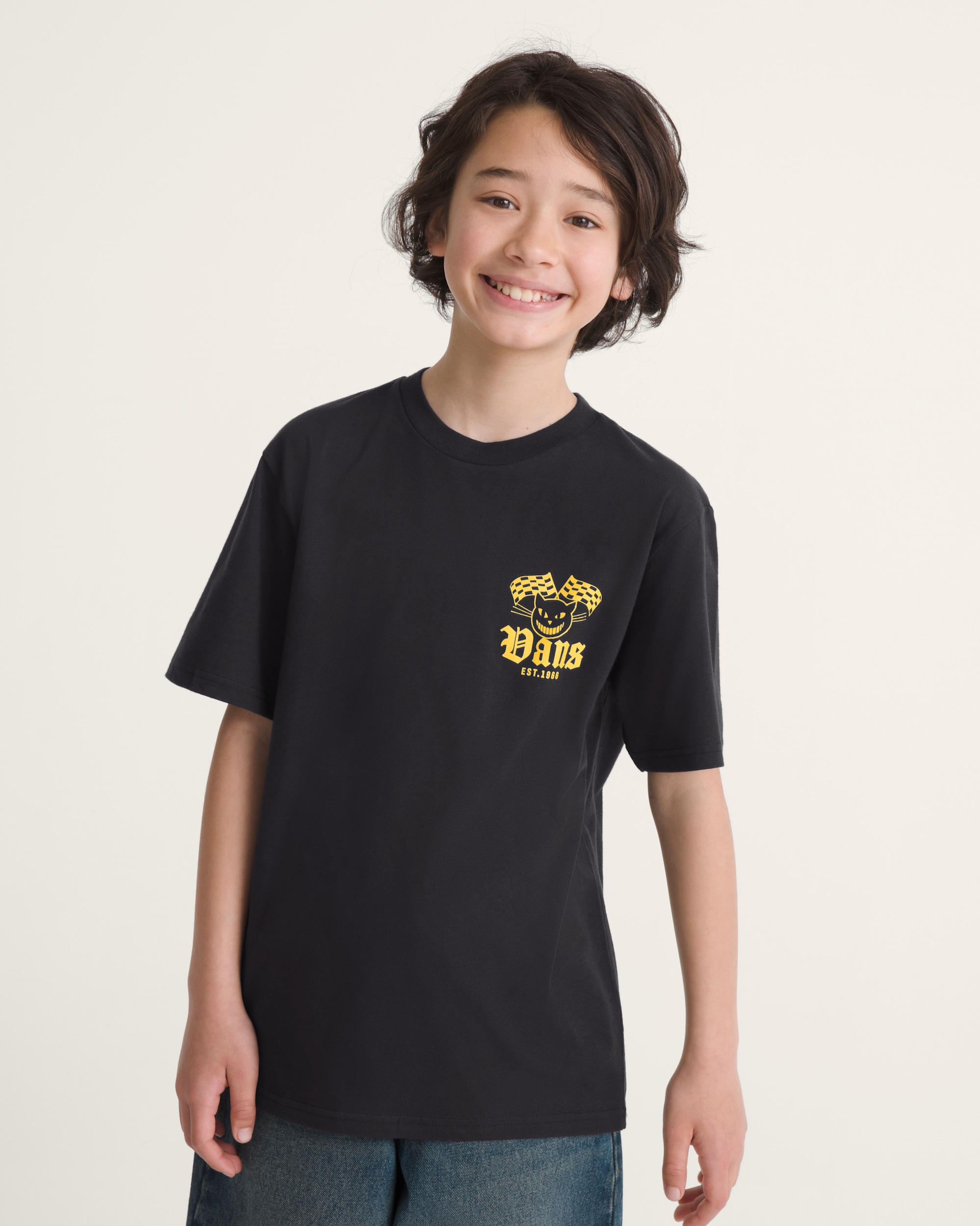 Kids Cat Club TShirt VANS Black ALT2