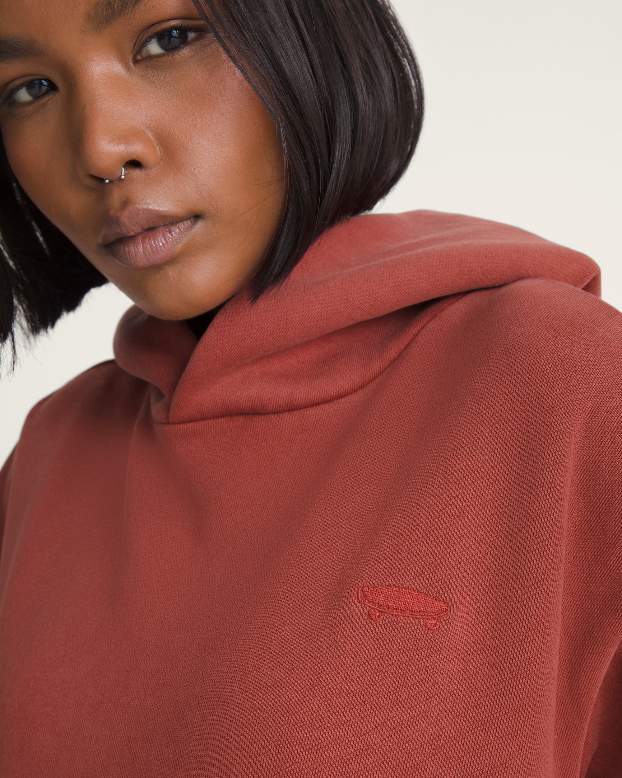 Salton Washed Pullover Hoodie VANS Poppy Ember Red ALT4