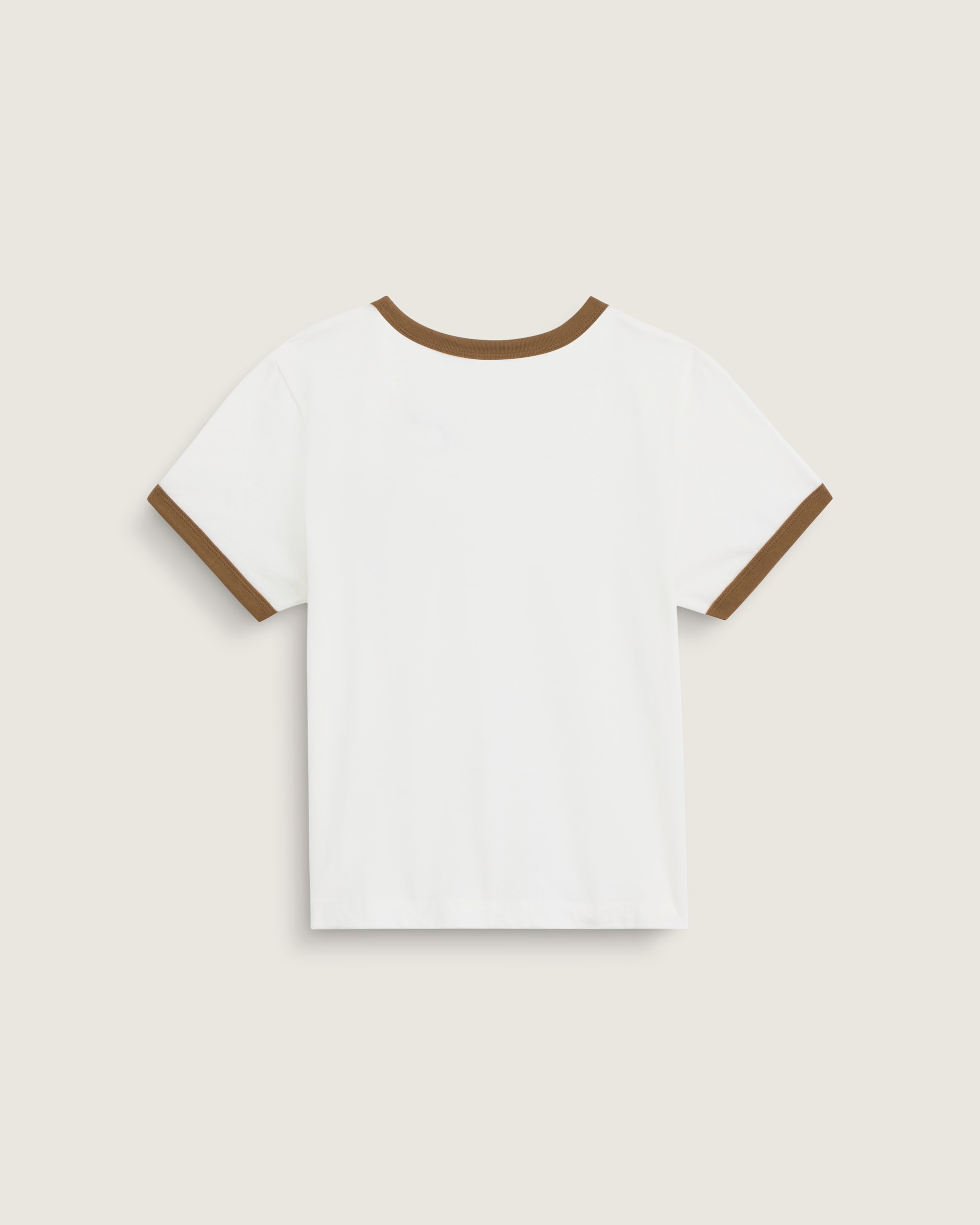 Lefty Script Ringer TShirt VANS Marshmallow White ALT1
