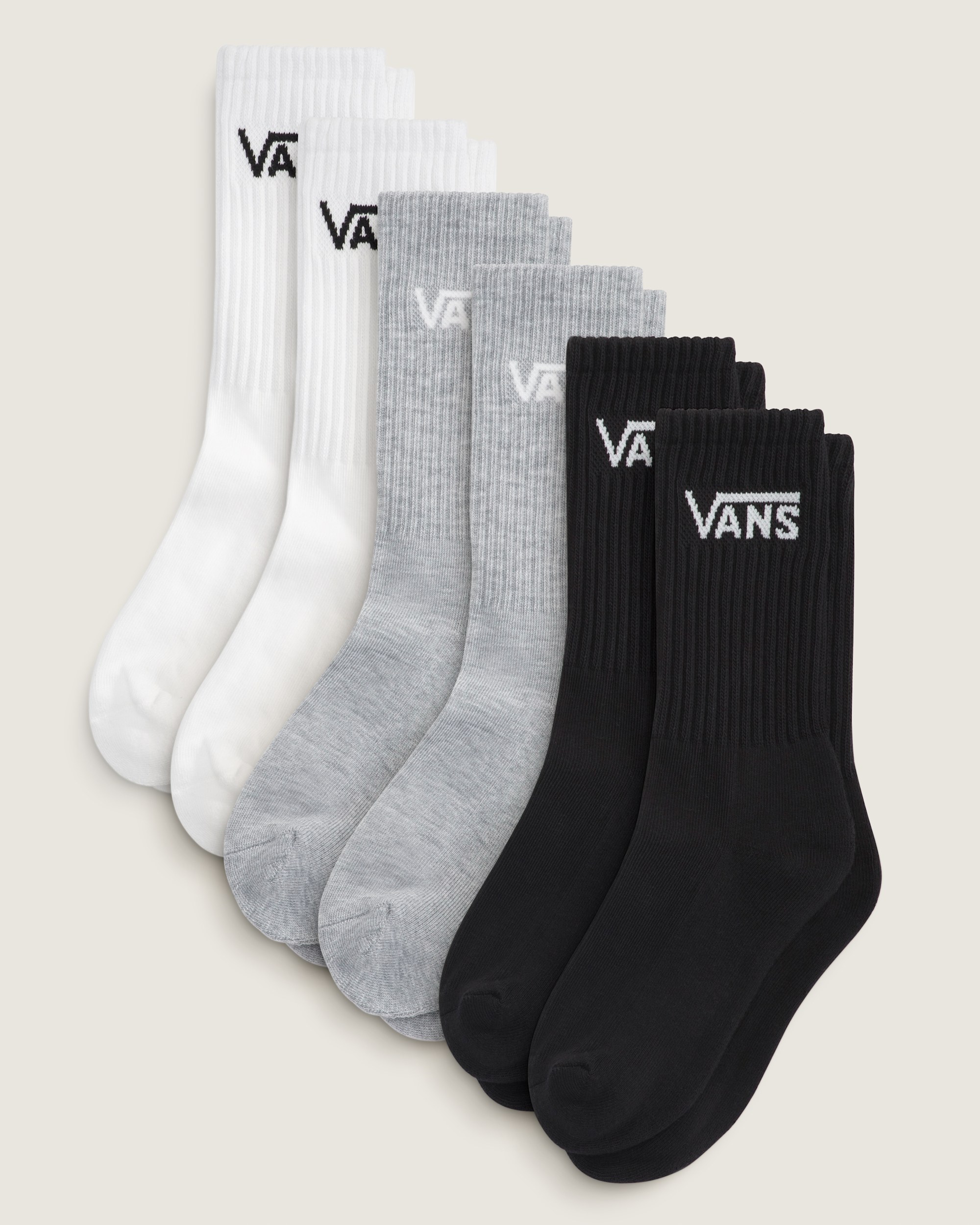 Classic Crew VANS WHITEBLACKHEATHER GREY HERO
