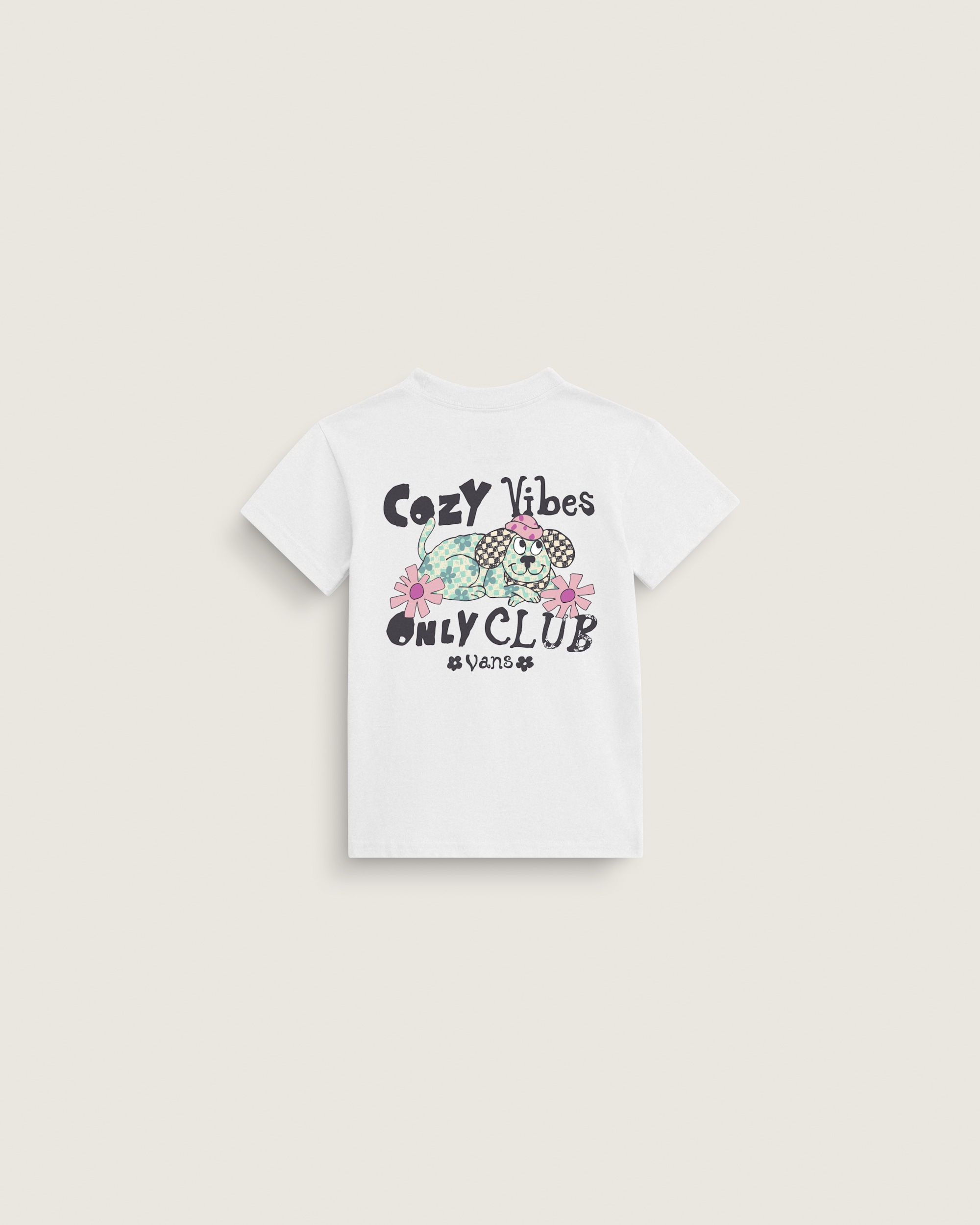 Little Kids Cozy Vibes Only TShirt VANS White HERO