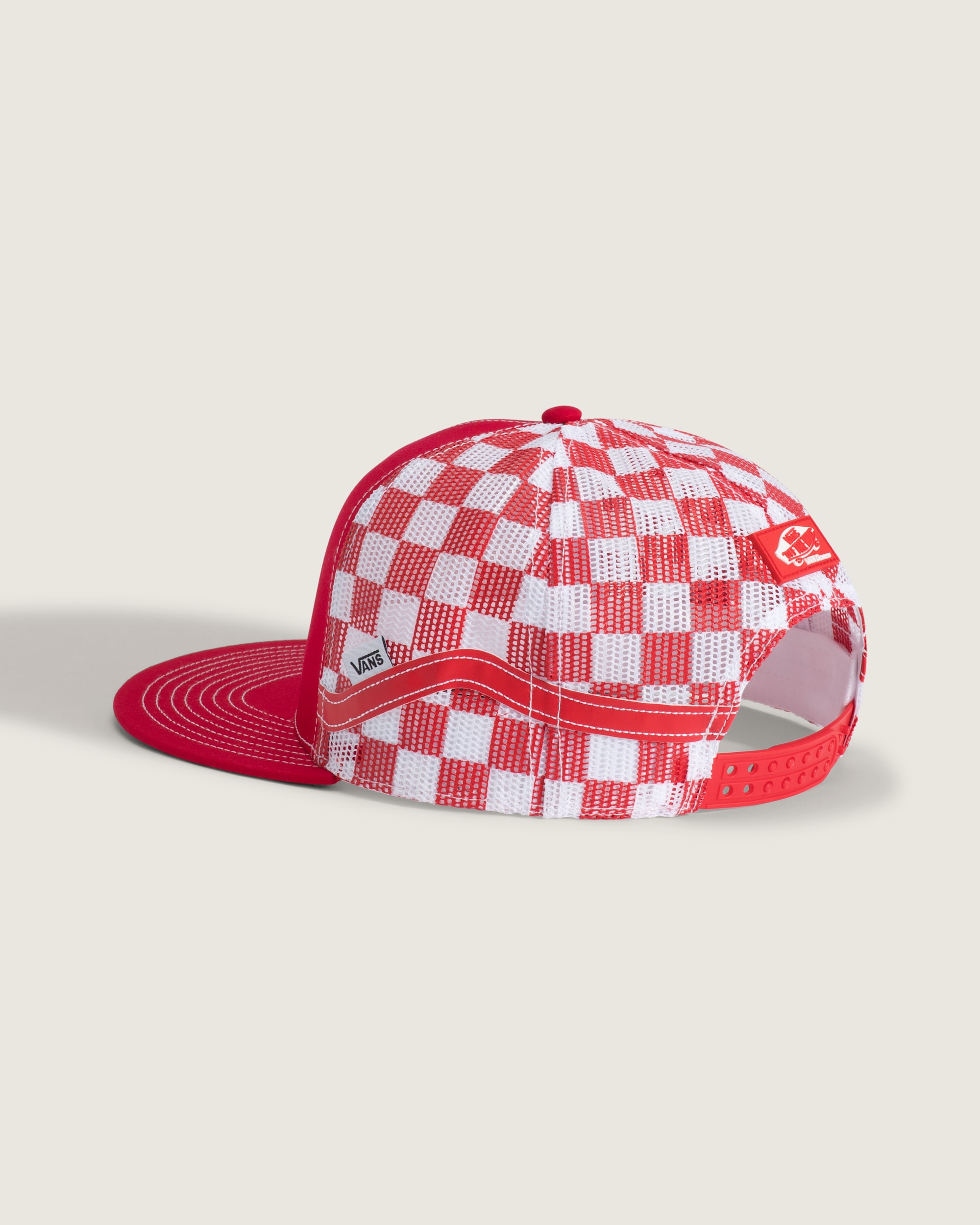 Vans Doren Approved Checkerboard Hat VANS Checkerboard Red ALT2