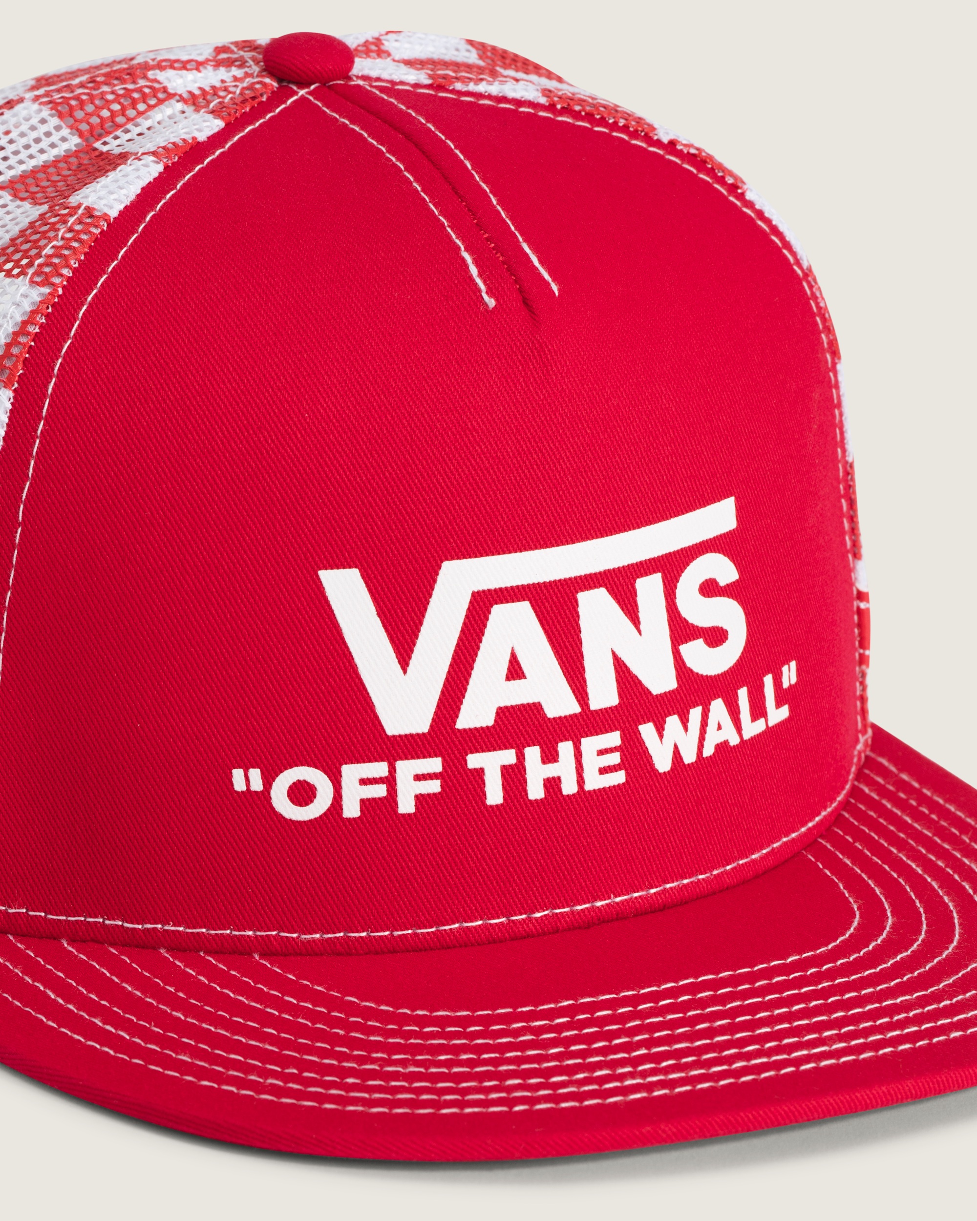 Vans Doren Approved Checkerboard Hat VANS Checkerboard Red ALT1