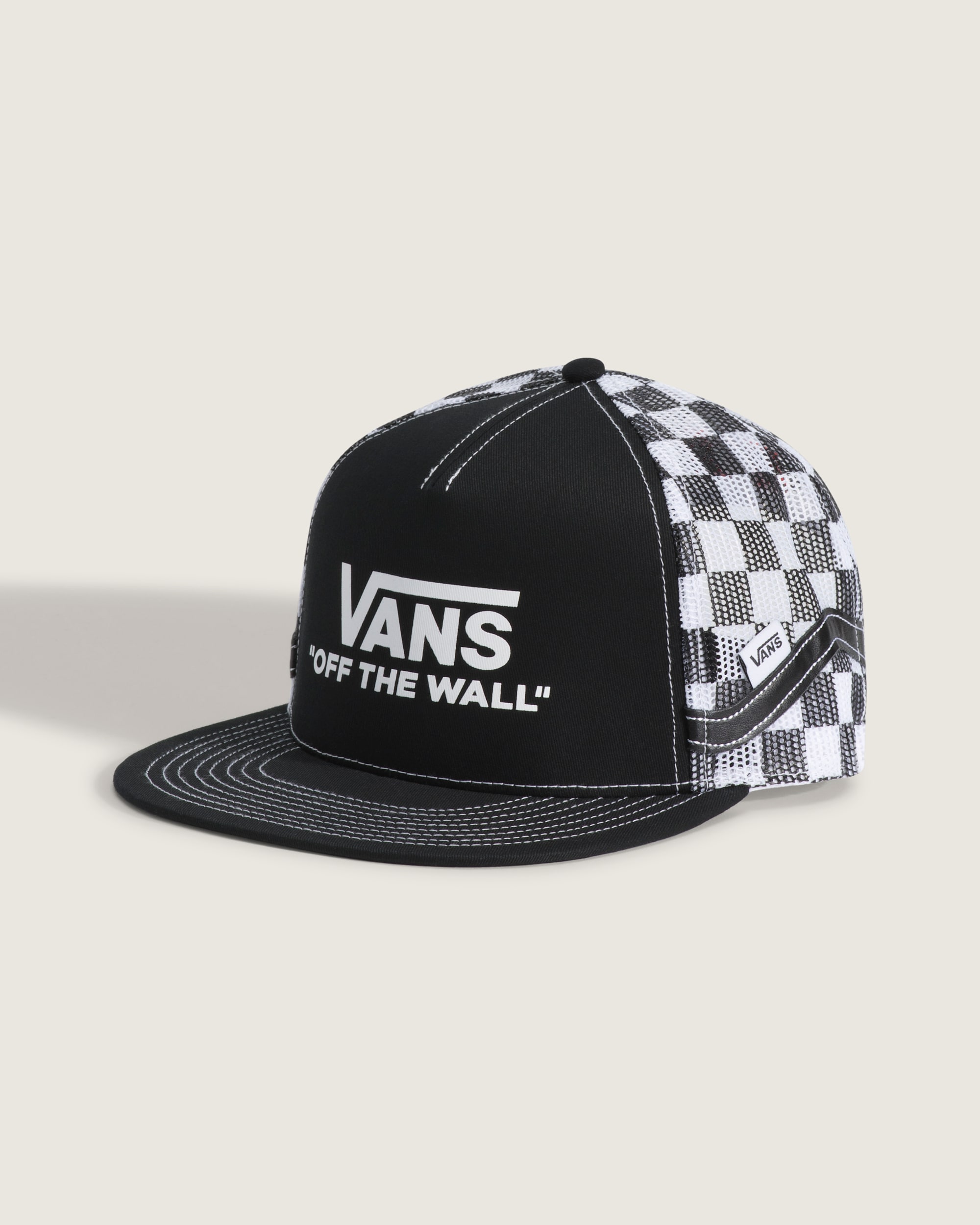 Vans Doren Approved Checkerboard Hat VANS Checkerboard Black HERO