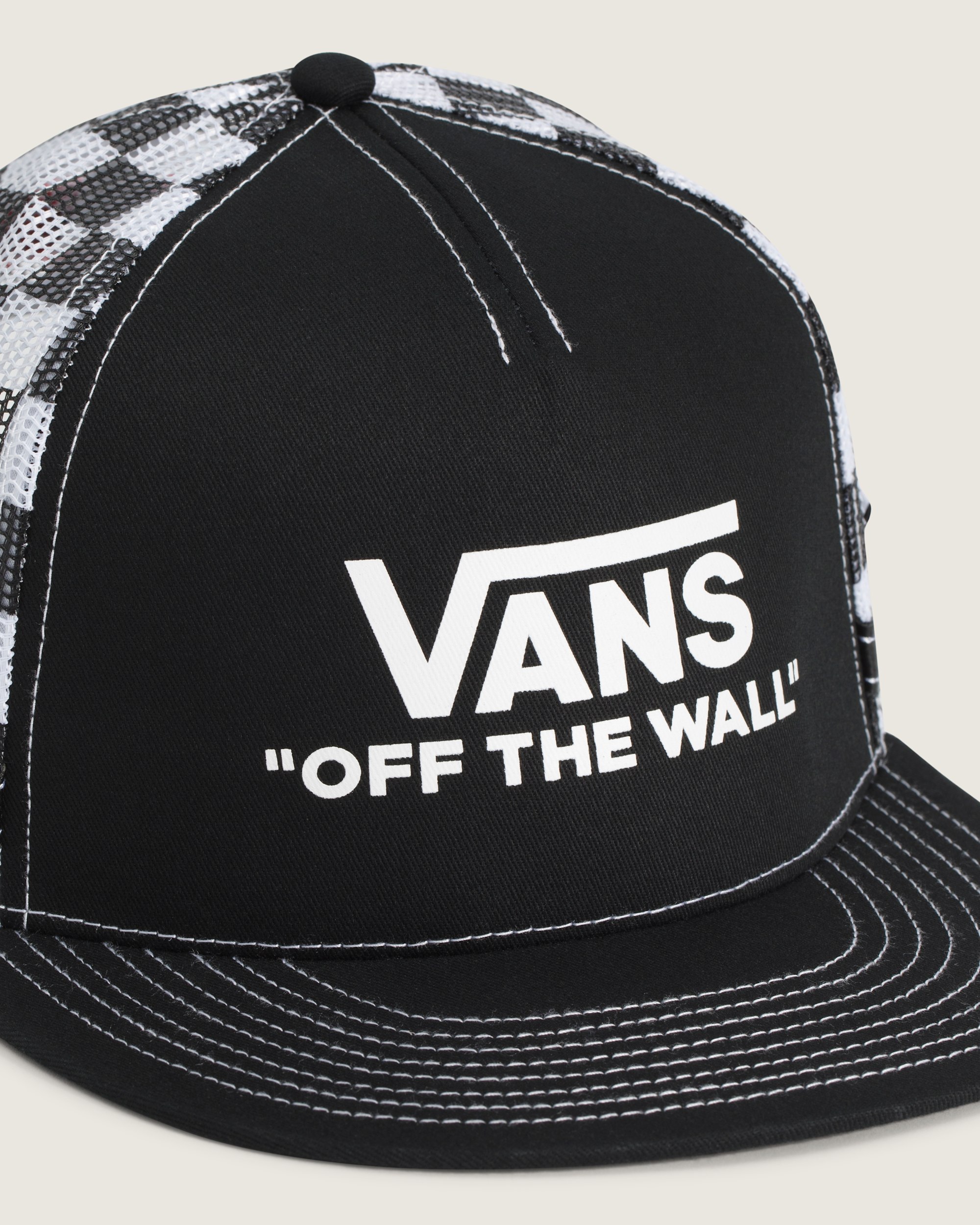 Vans Doren Approved Checkerboard Hat VANS Checkerboard Black ALT1