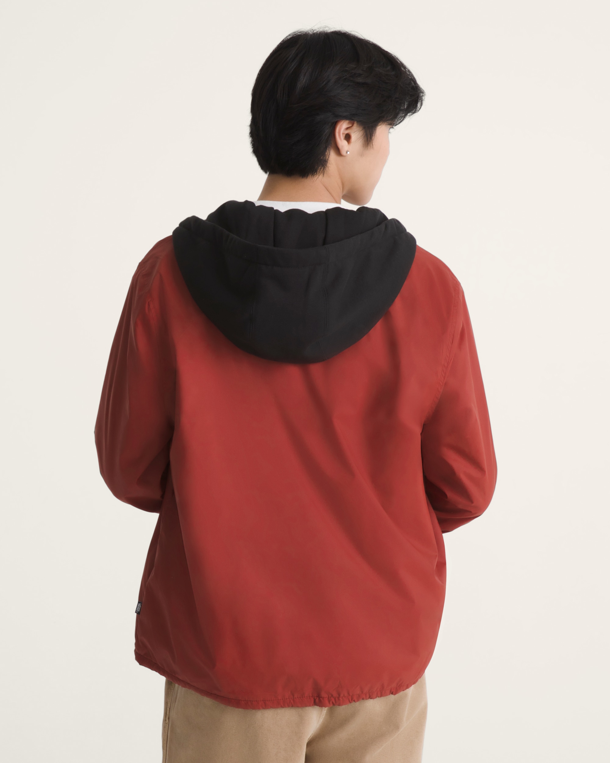 Torrey Hooded Coaches Jacket VANS Poppy Ember Red ALT3