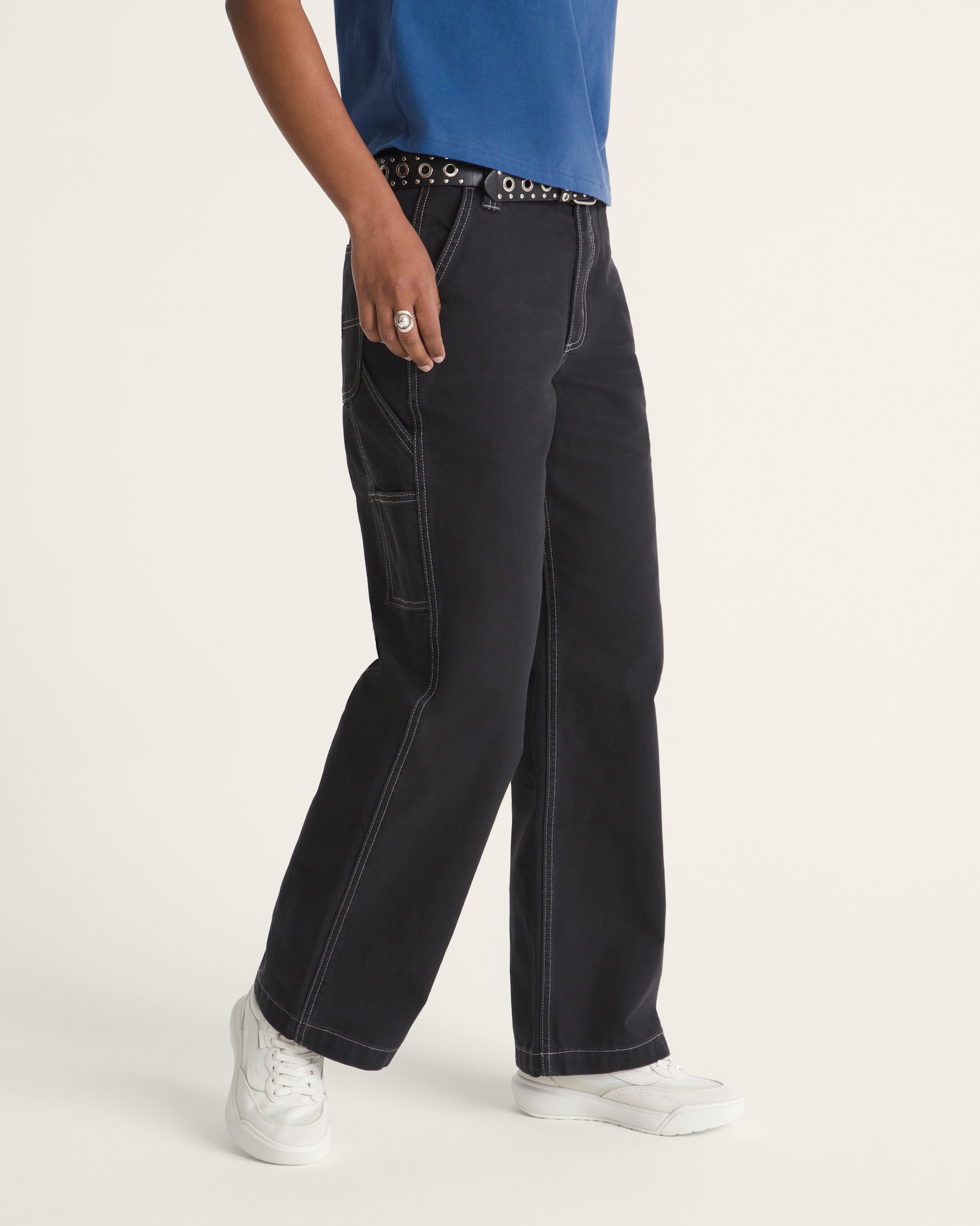 Chore Mid Rise Straight Pants VANS Black ALT5