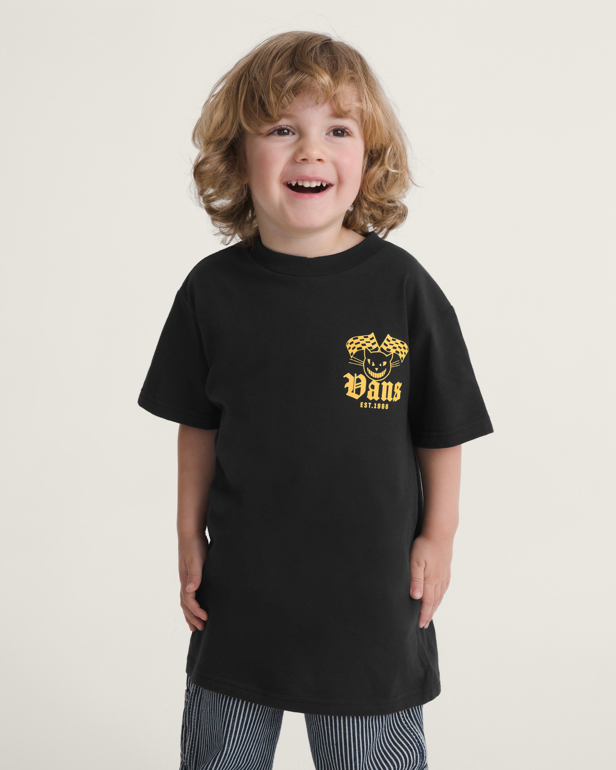 Little Kids Cat Club TShirt VANS Black ALT2
