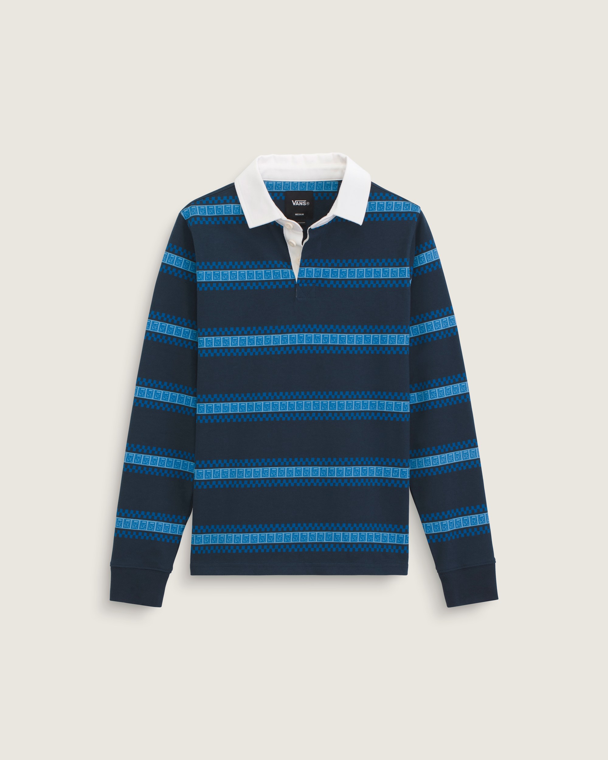 Kids V Rugby Long Sleeve Shirt VANS Dress Blues HERO