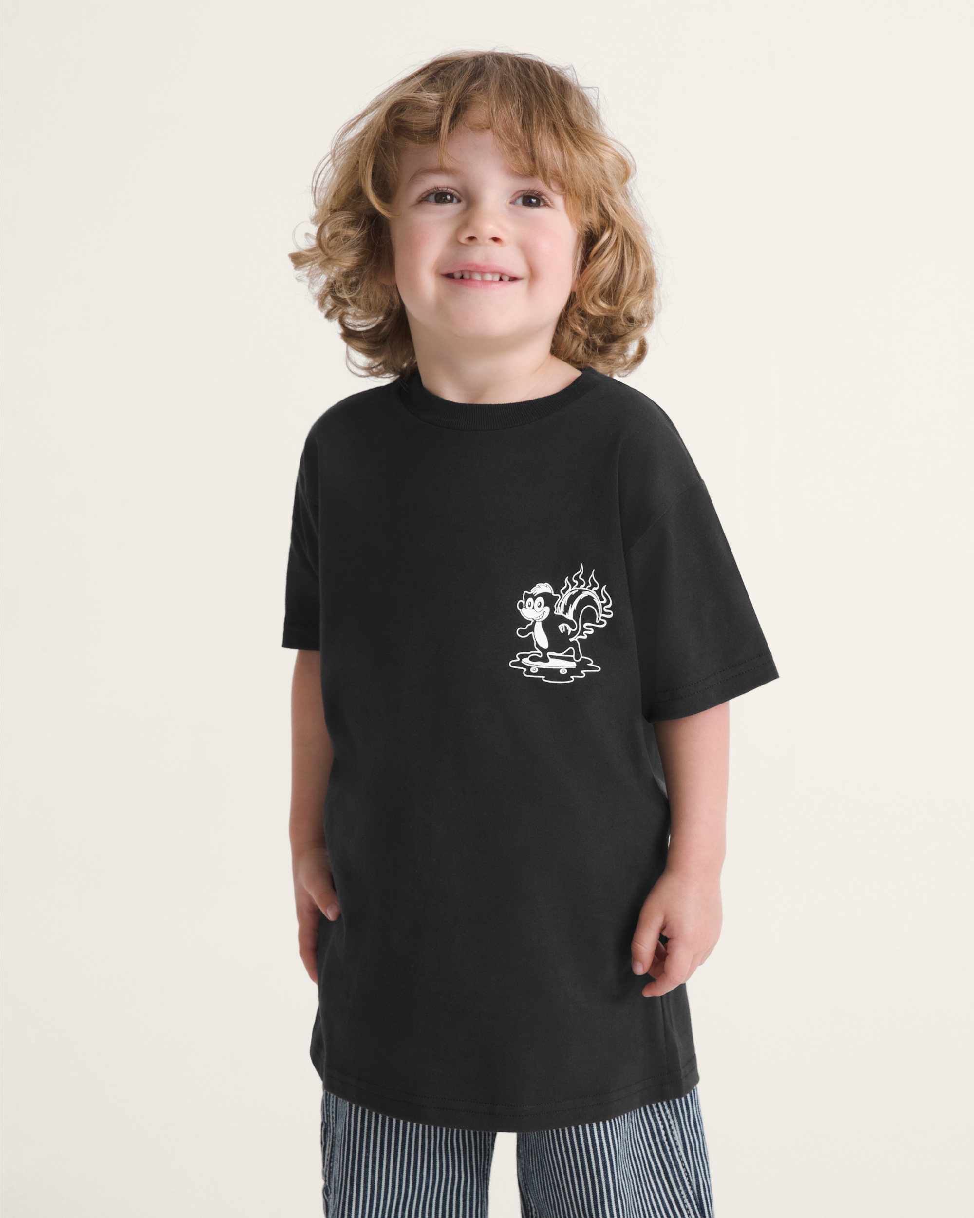 Little Kids Dusters TShirt VANS Black ALT2