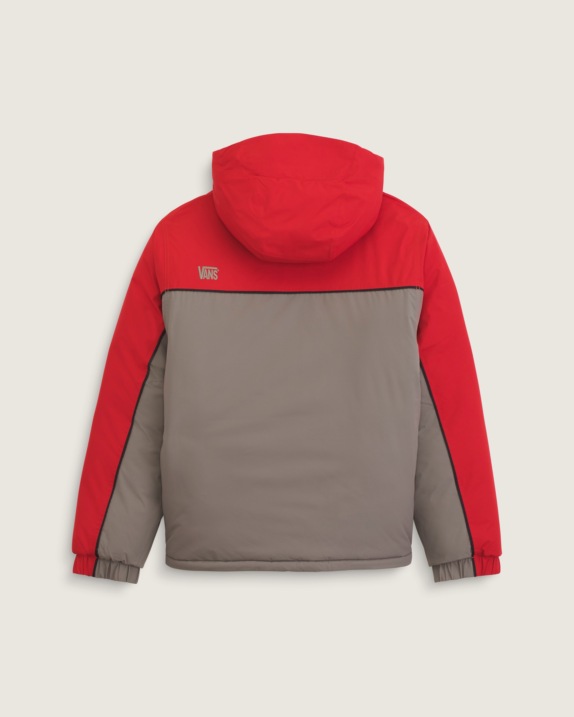 90s Big Block Hooded Puffer Jacket VANS Racing Red ALT1