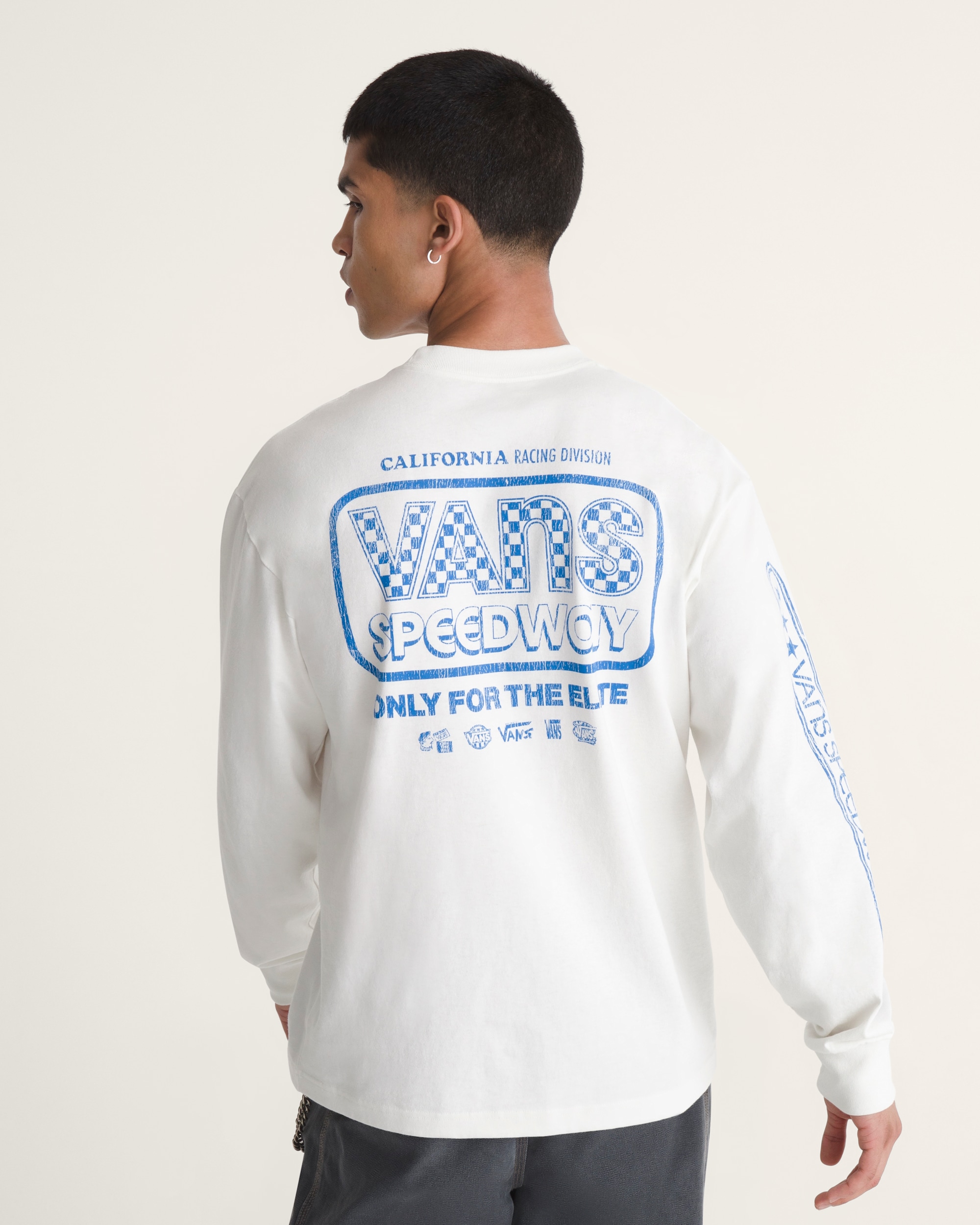 Vans Speedway Long Sleeve TShirt VANS Marshmallow White ALT3