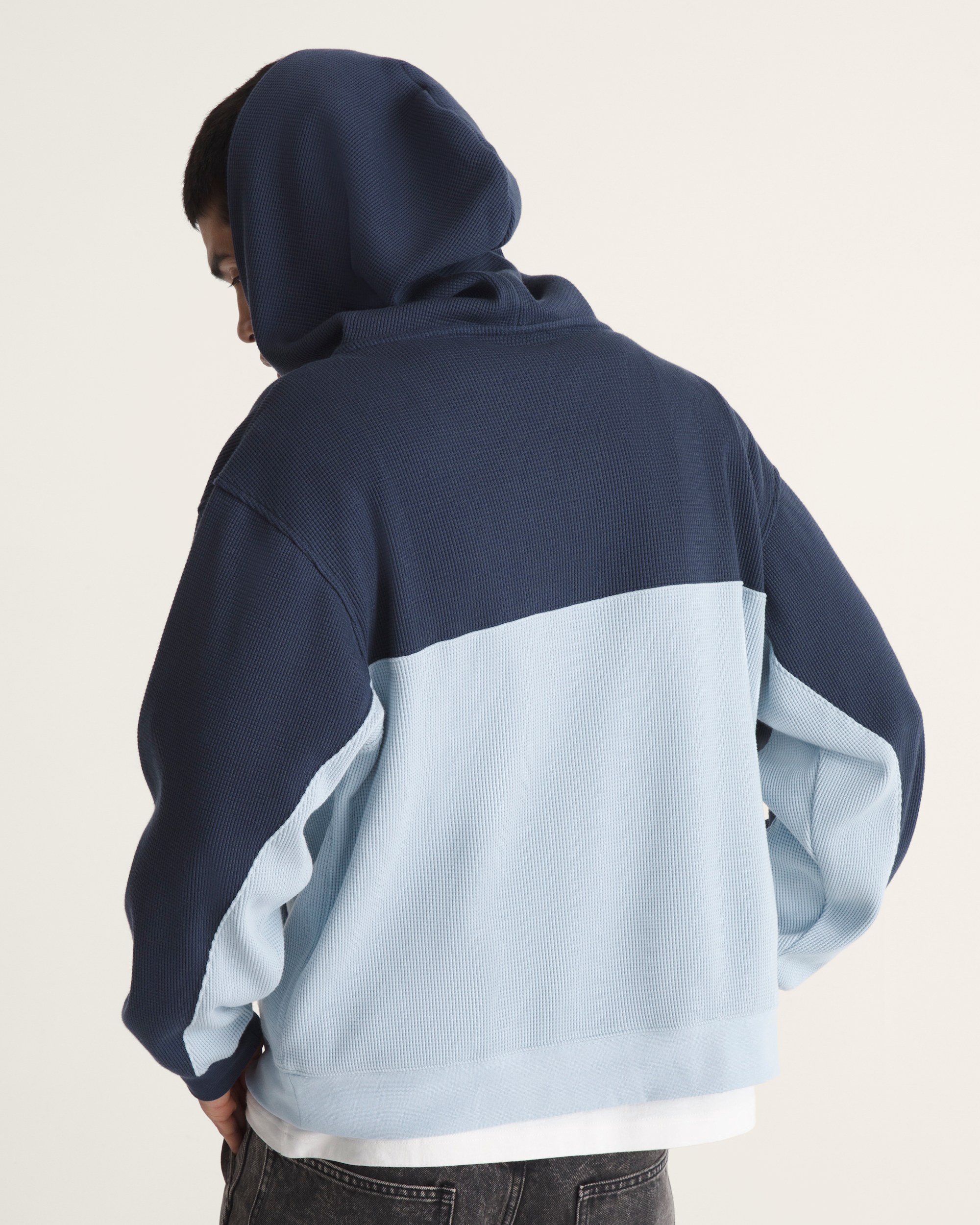 Vans X Rowan Quarter Zip Hoodie VANS Parisian Night Blue  Soft Slate Blue ALT3