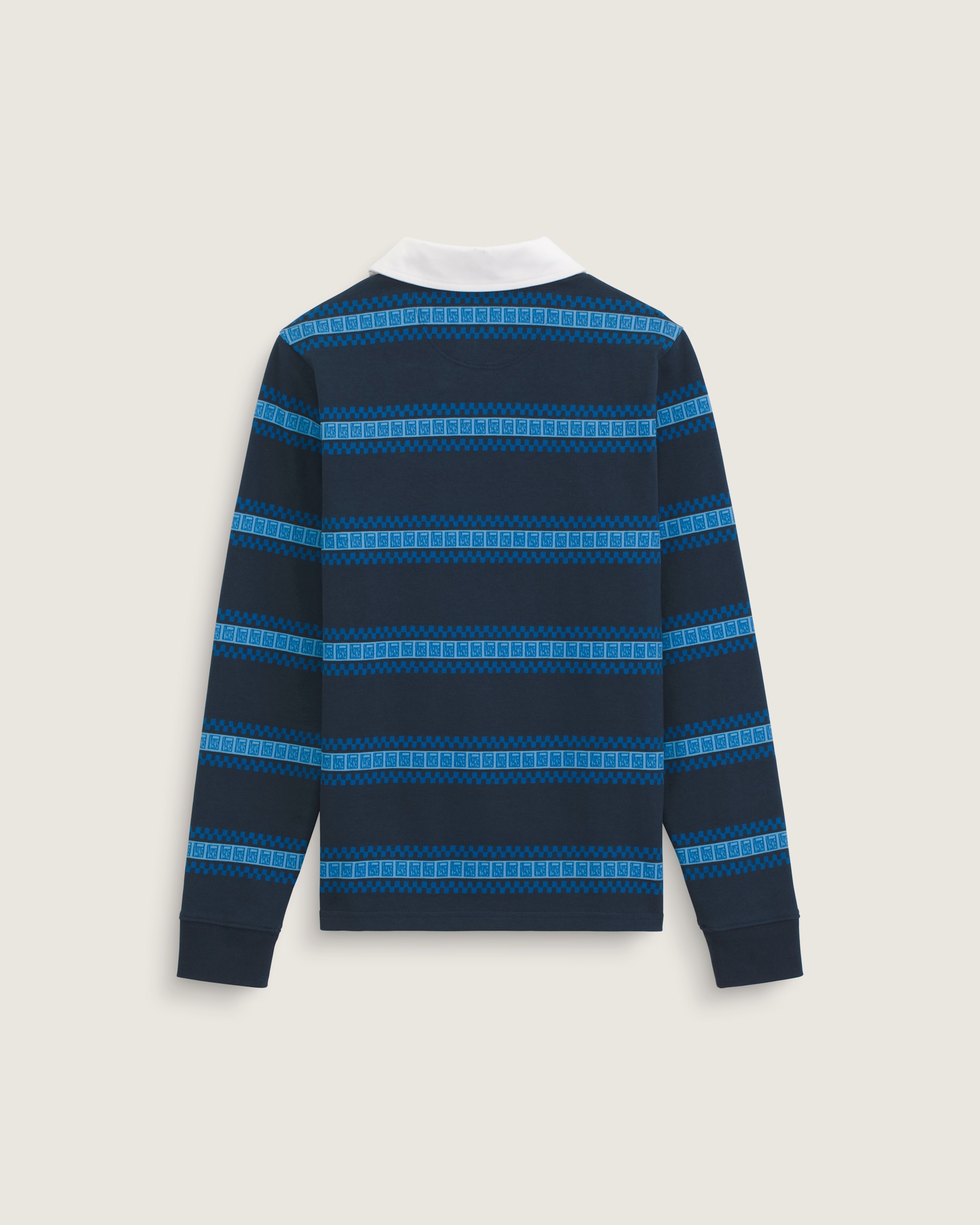 Kids V Rugby Long Sleeve Shirt VANS Dress Blues ALT1