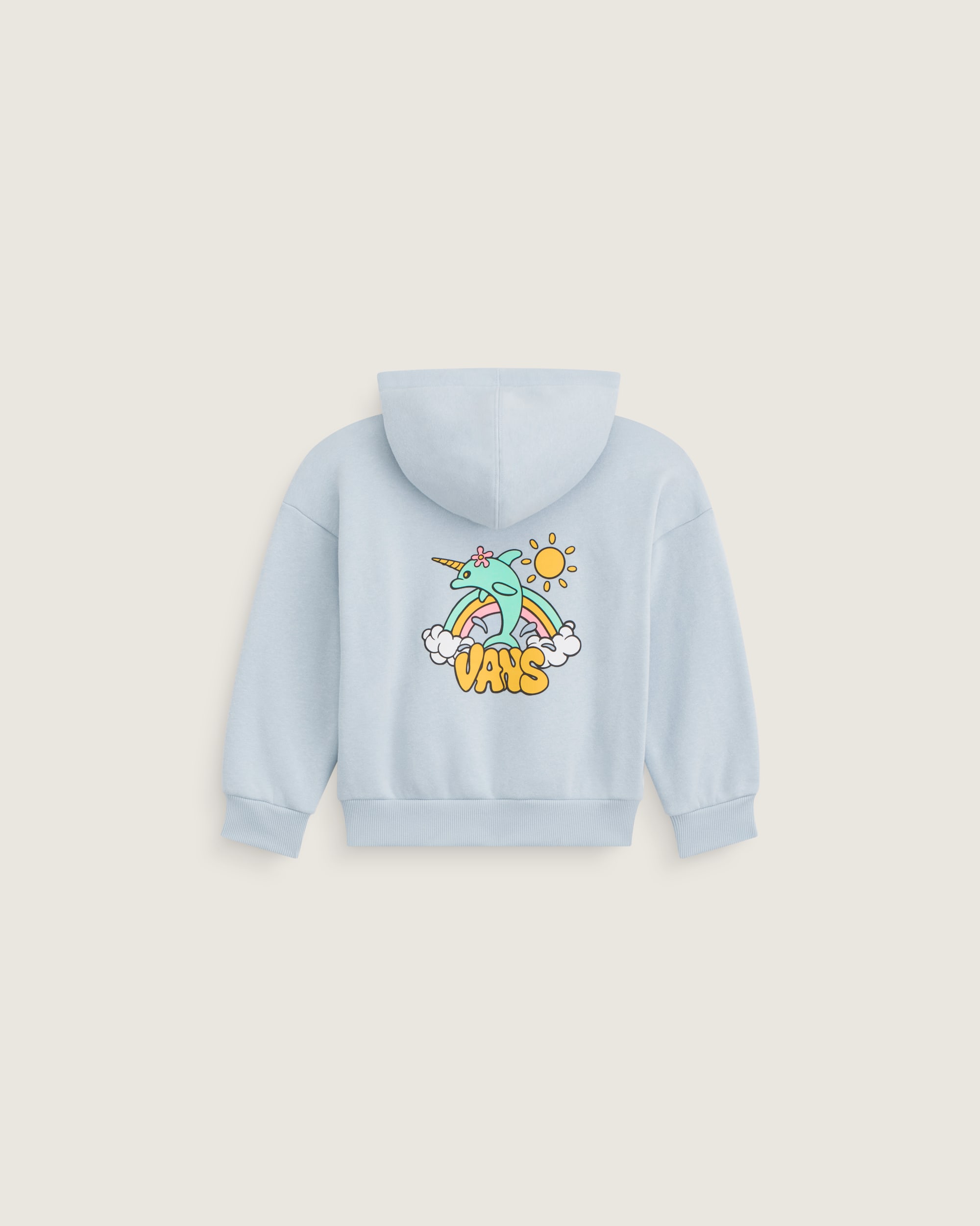 Little Kids Flippercorn Zip Hoodie VANS Soft Slate Blue HERO
