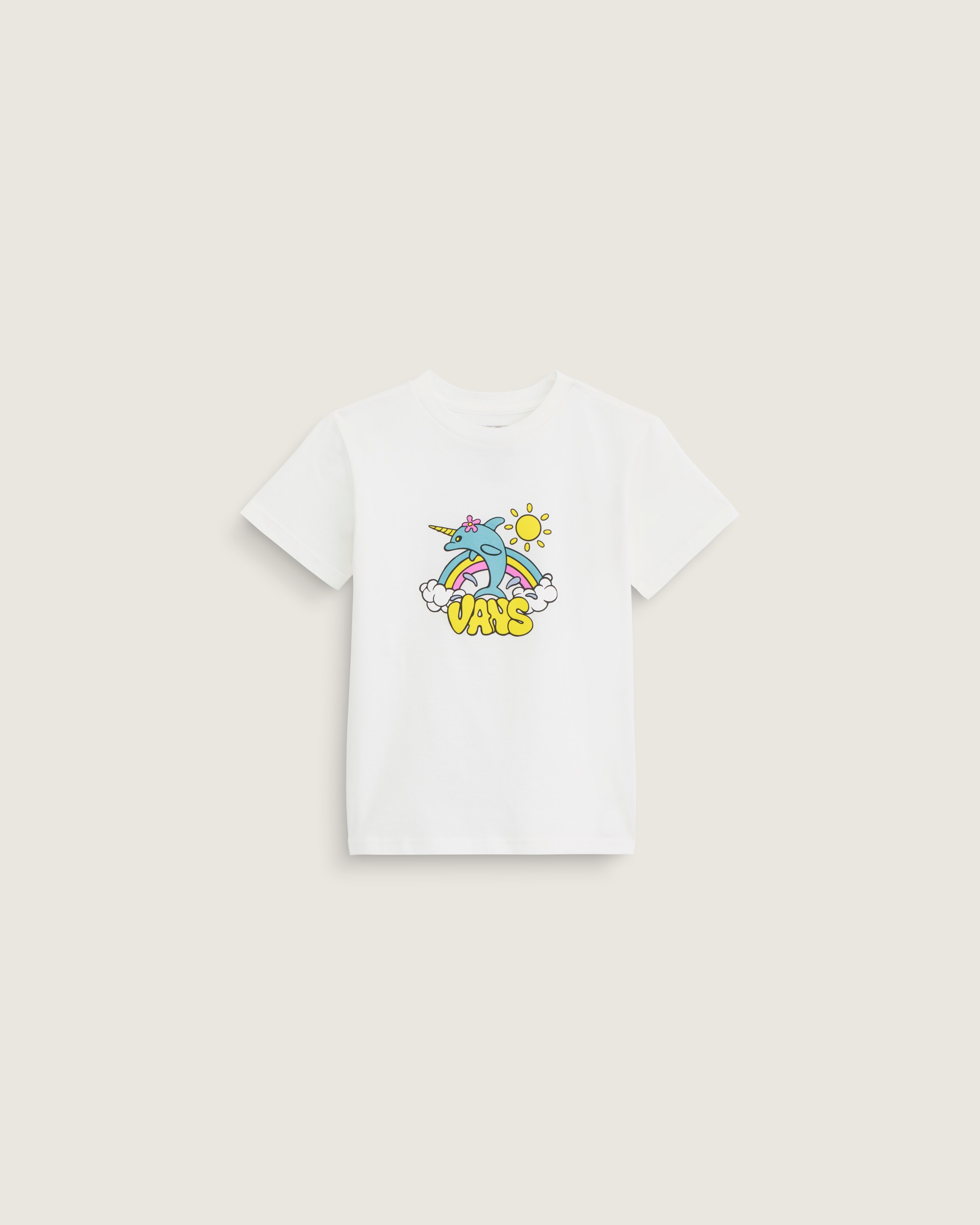 Little Kids Flippercorn TShirt VANS Marshmallow White HERO