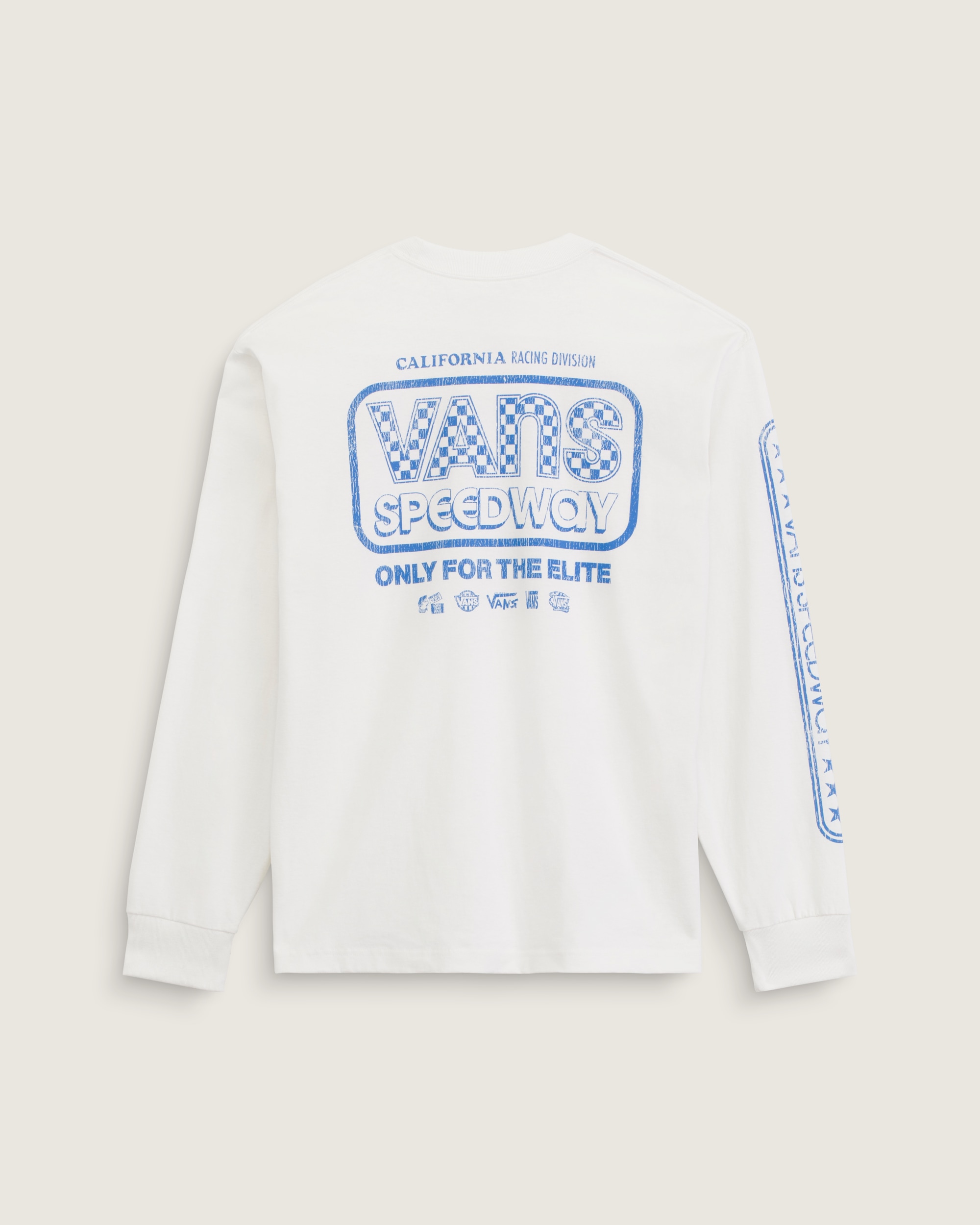 Vans Speedway Long Sleeve TShirt VANS Marshmallow White HERO