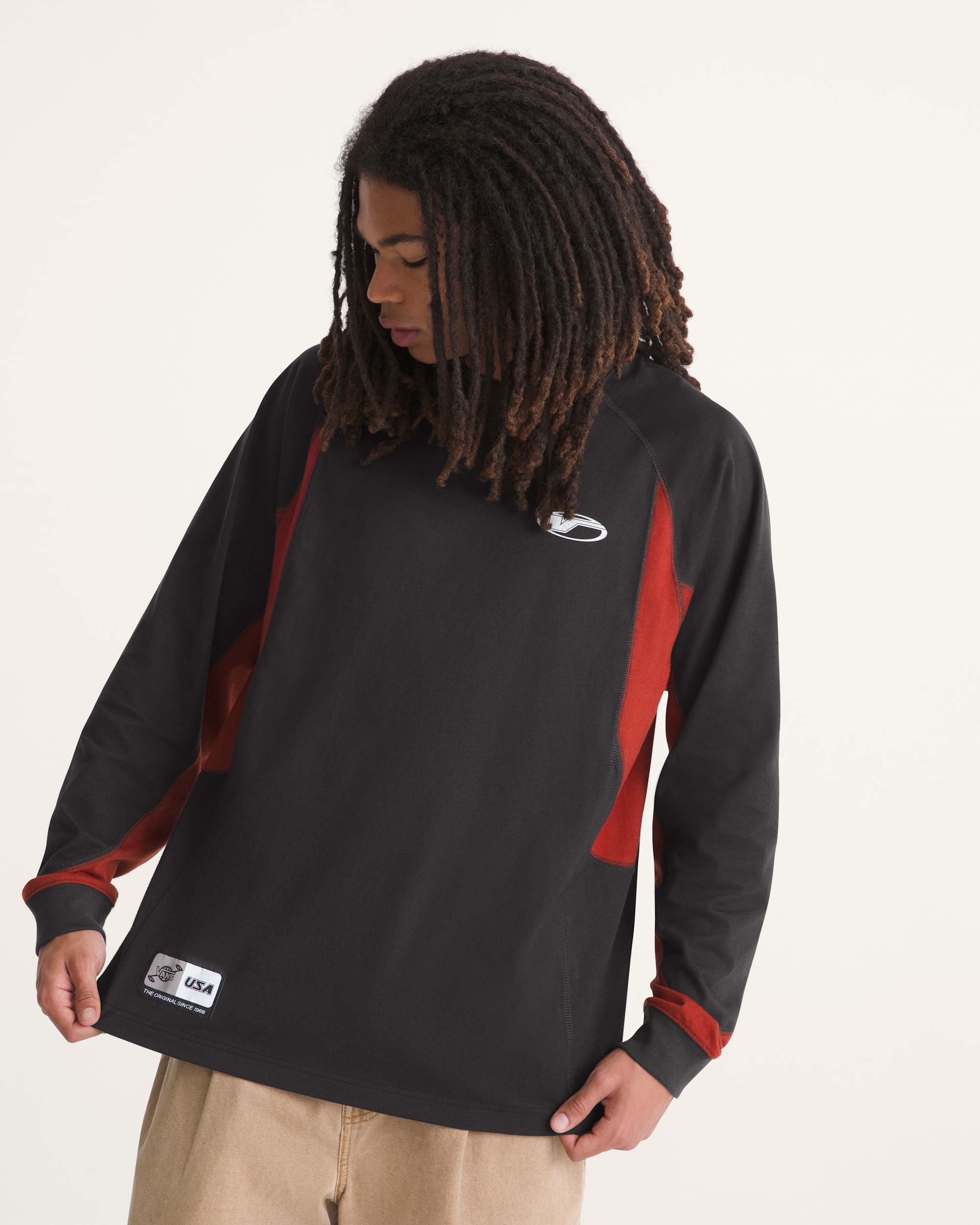 Retro Sport Long Sleeve TShirt VANS Black ALT2