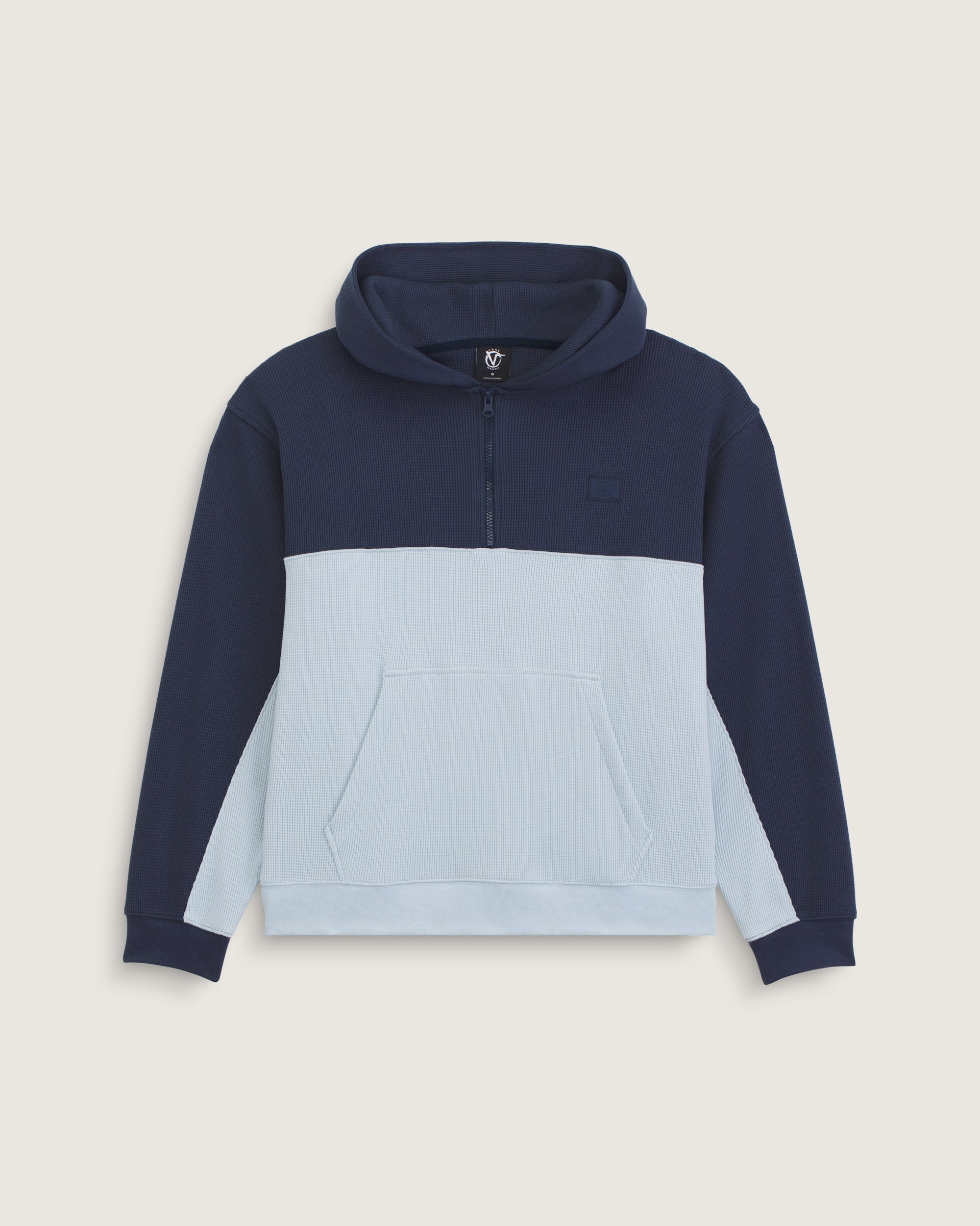 Vans X Rowan Quarter Zip Hoodie VANS Parisian Night Blue  Soft Slate Blue HERO
