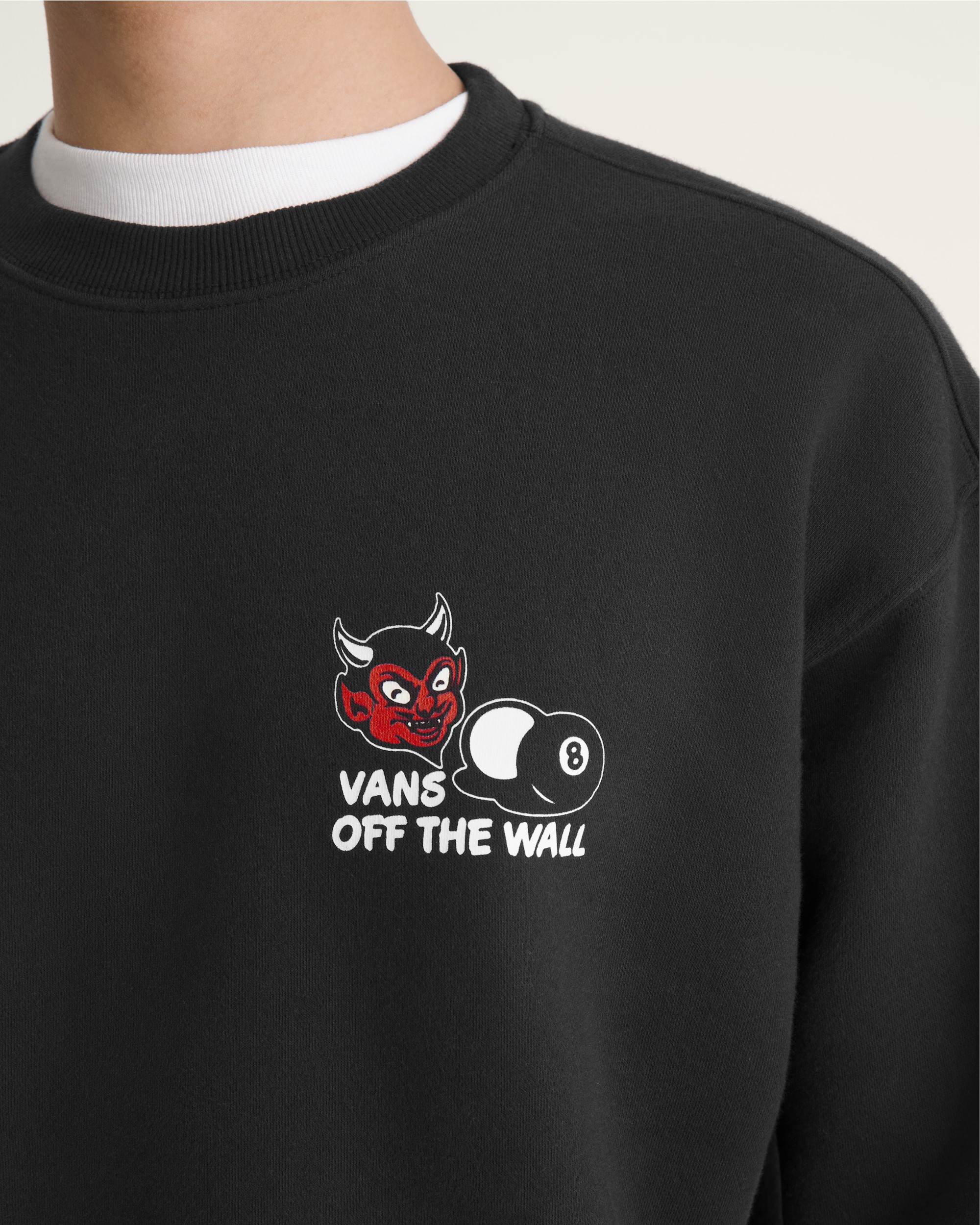 Old Scratch Crew Sweatshirt VANS Black ALT4