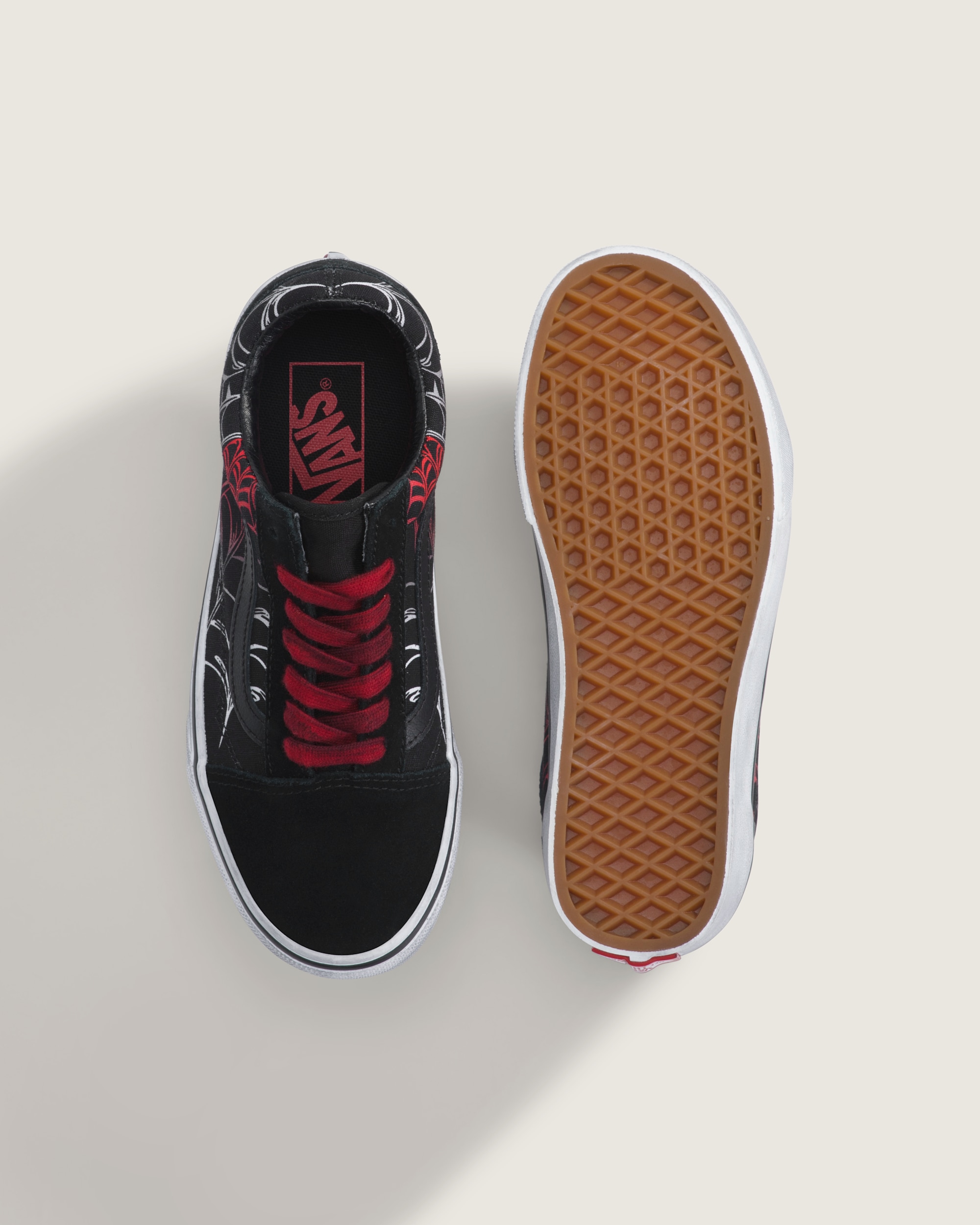 Big Kids Old Skool Halloween Shoe VANS Black ALT2