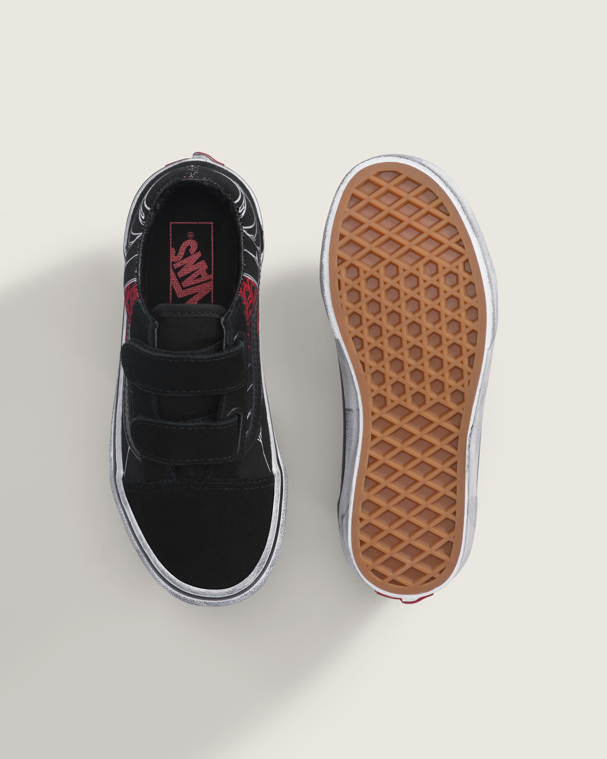 Little Kids Old Skool V Halloween Shoe VANS Black ALT2