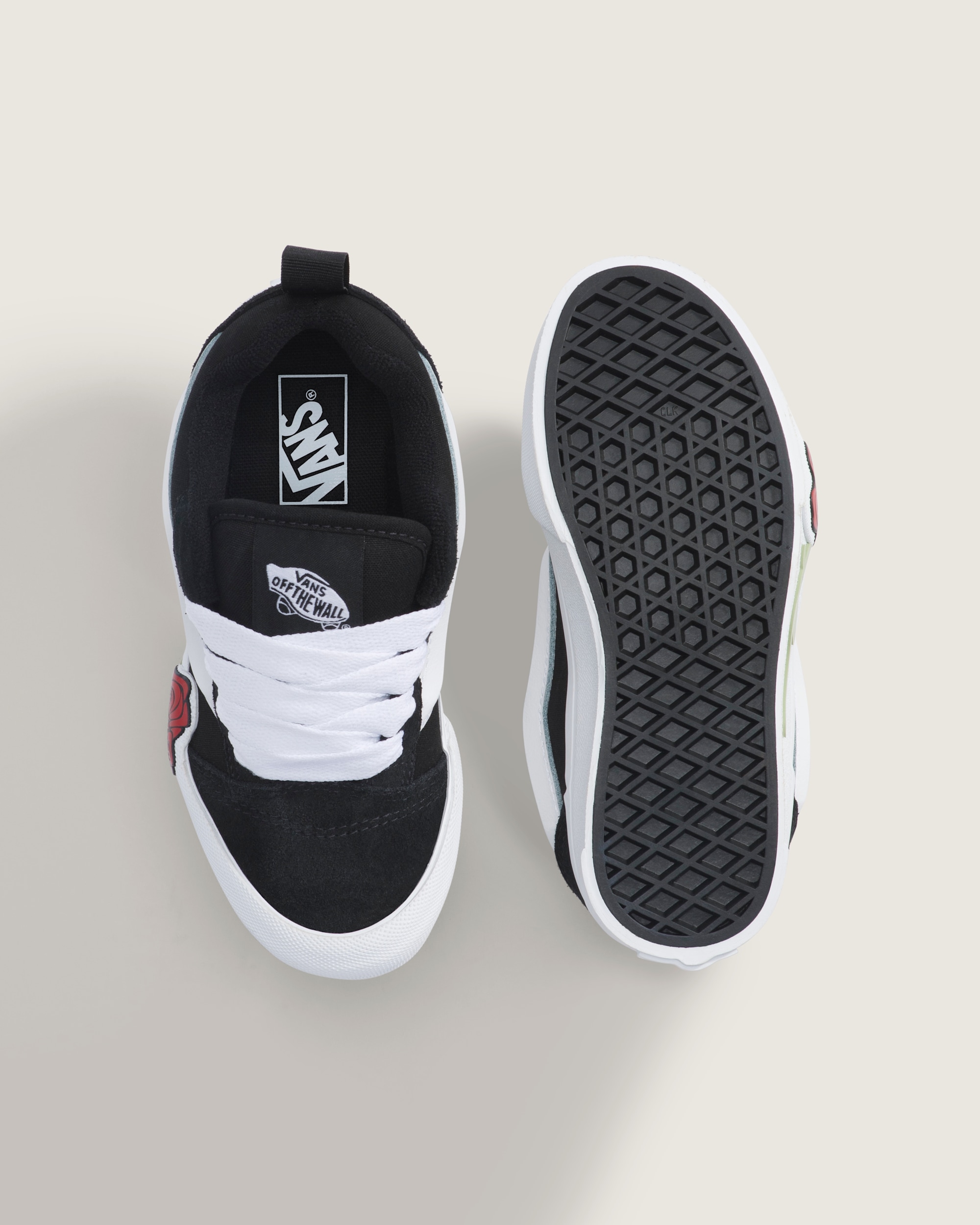 Little Kids Knu Skool Shoe VANS Black  White ALT2