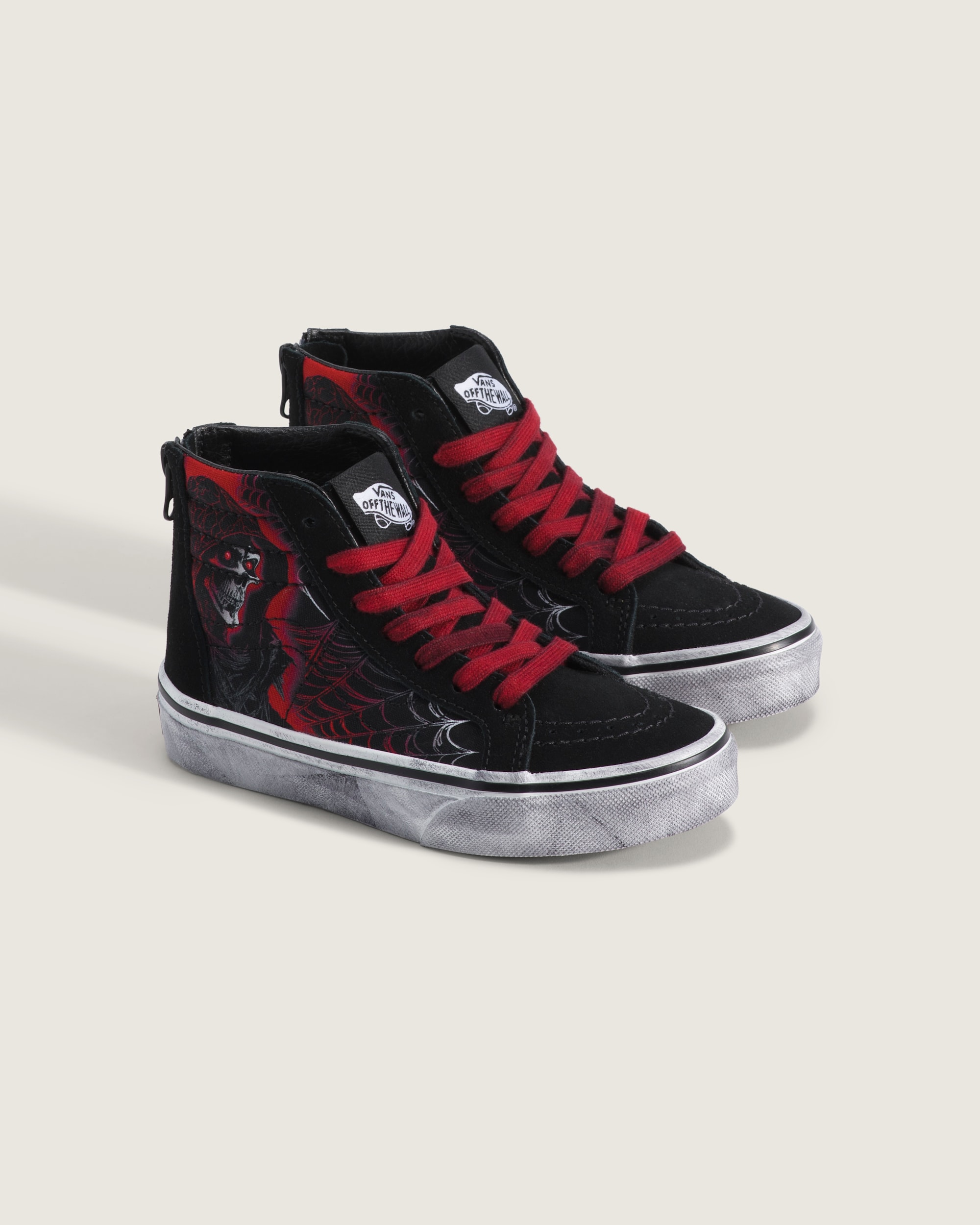 Little Kids Sk8Hi Zip Halloween Shoe VANS Black ALT1