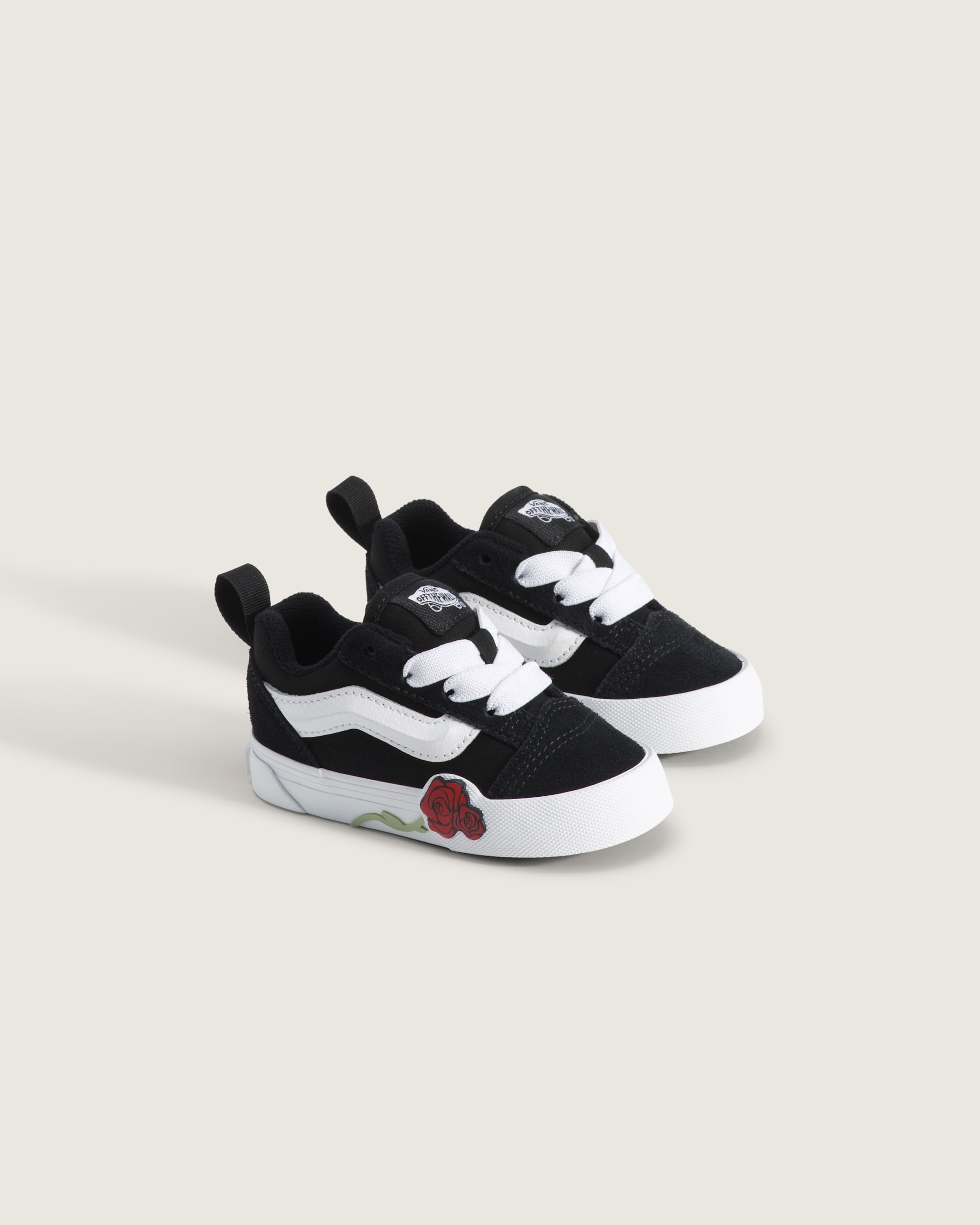Toddler Knu Skool Shoe VANS Black  White ALT1