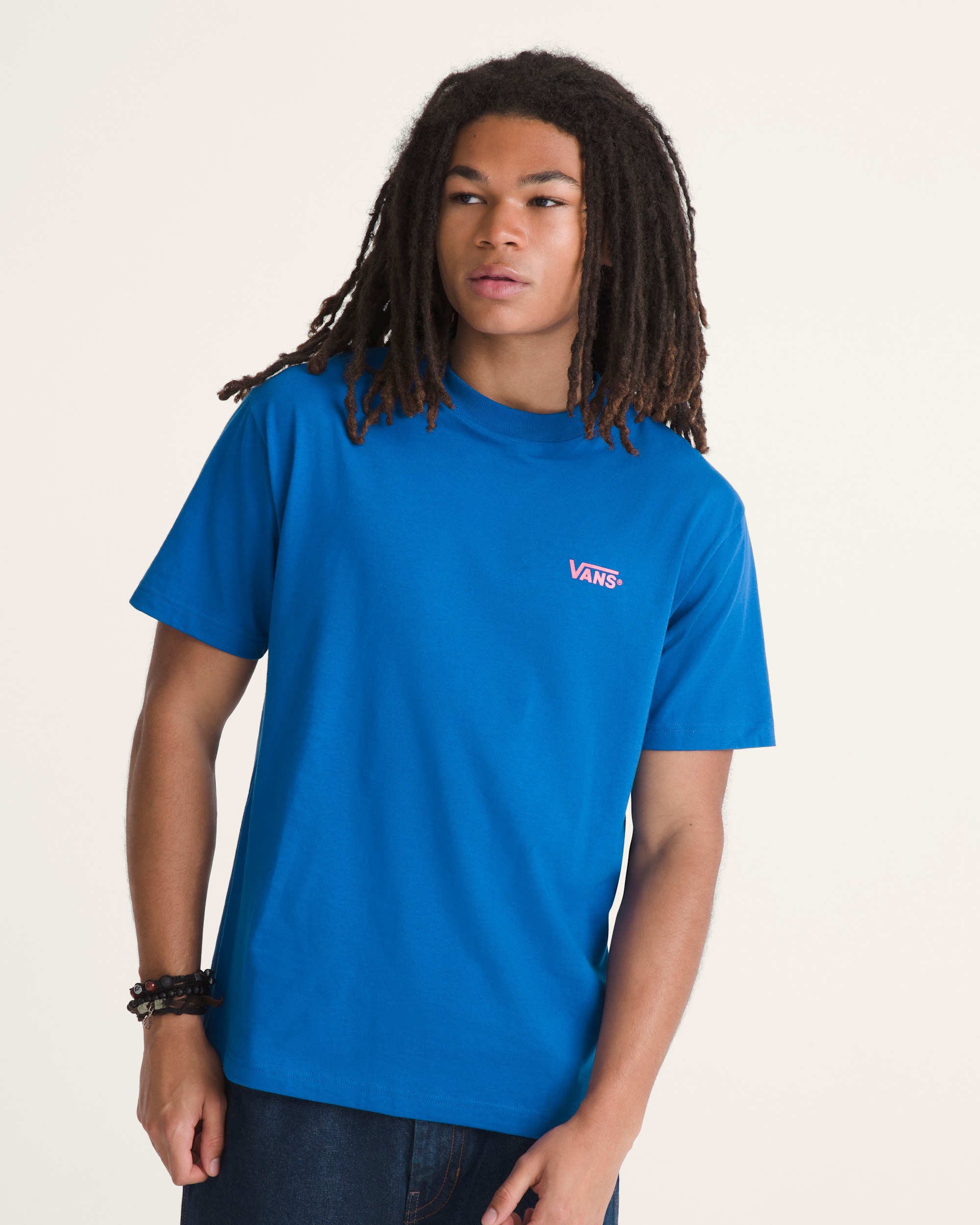 New Left Chest TShirt VANS Classic Blue ALT2