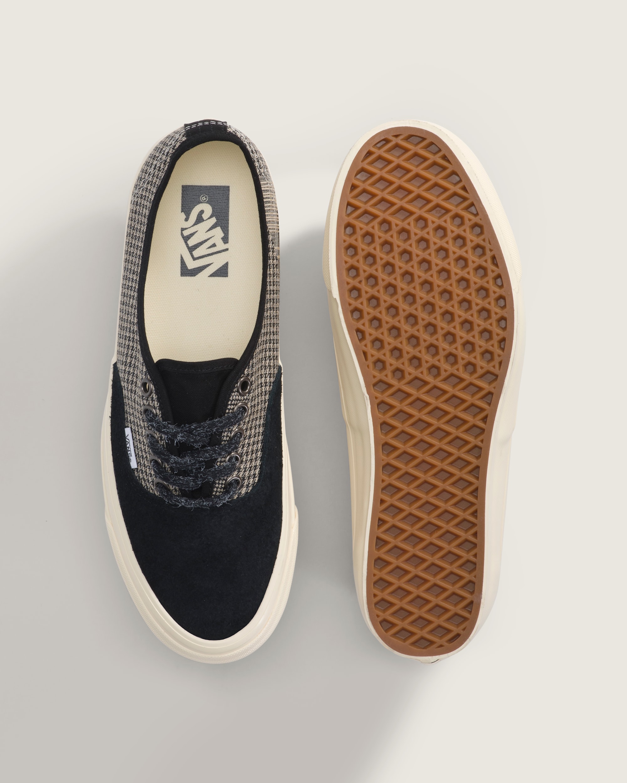 Premium Authentic Shoe VANS Herringbone Black  Tan Brown ALT2