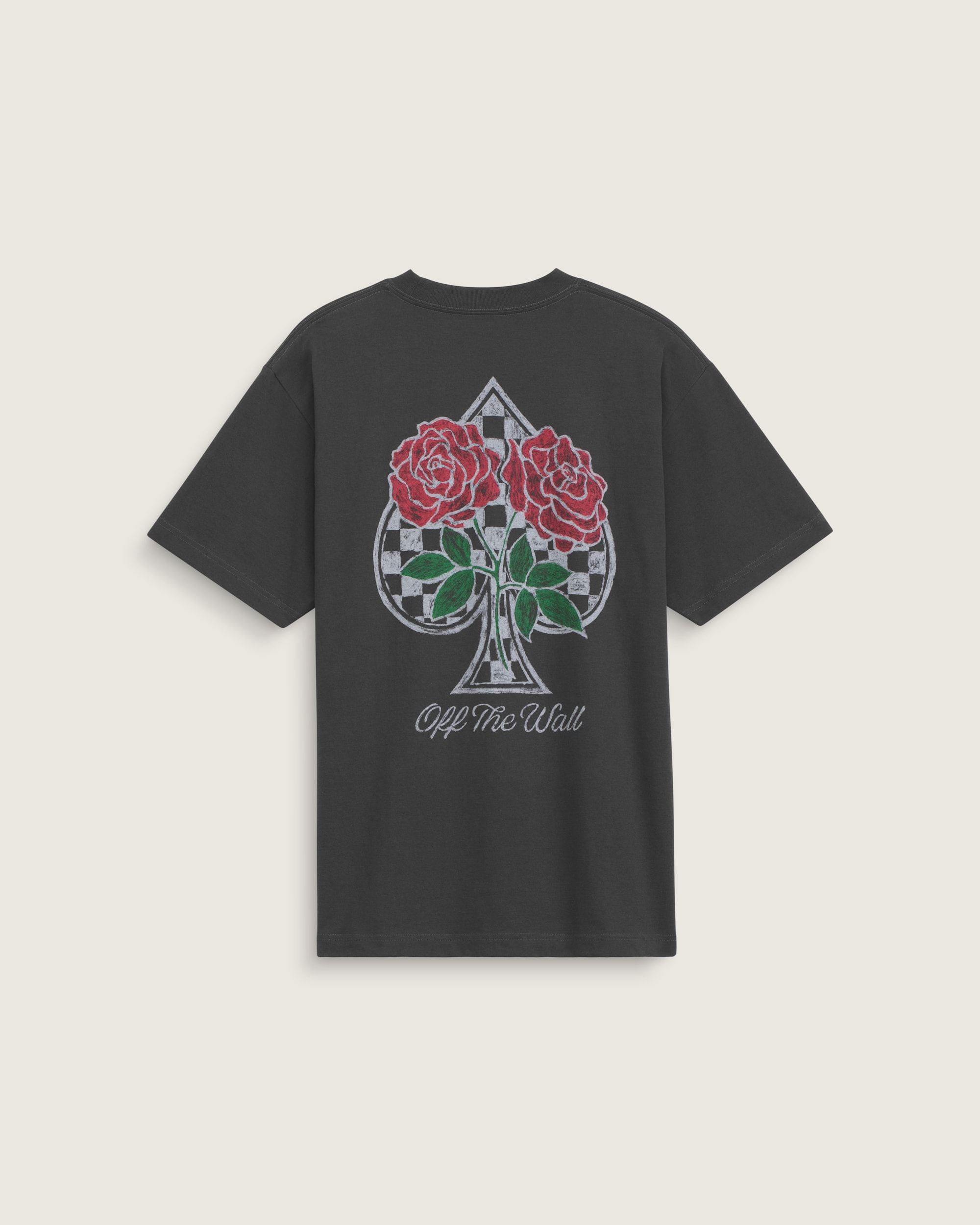 The Painted Rose TShirt VANS Faded Black HERO