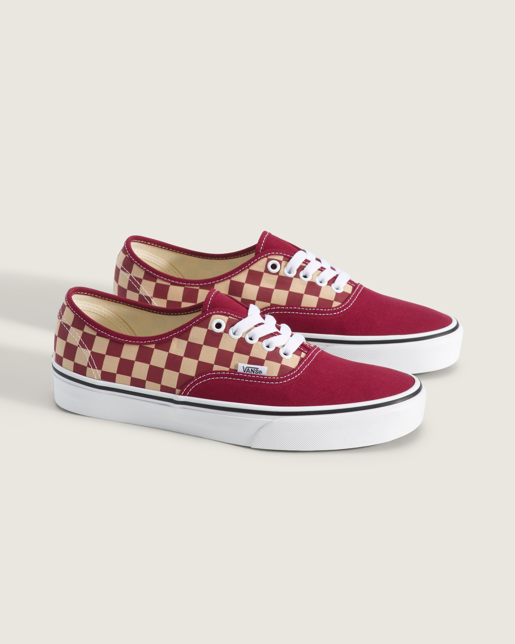 Authentic Shoe VANS Checkerboard Burgundy Purple  Gold ALT1
