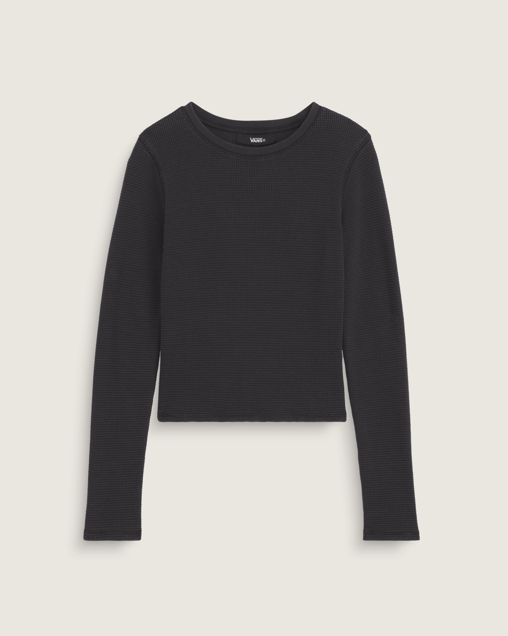 Teri Waffle Long Sleeve Shirt VANS Black HERO