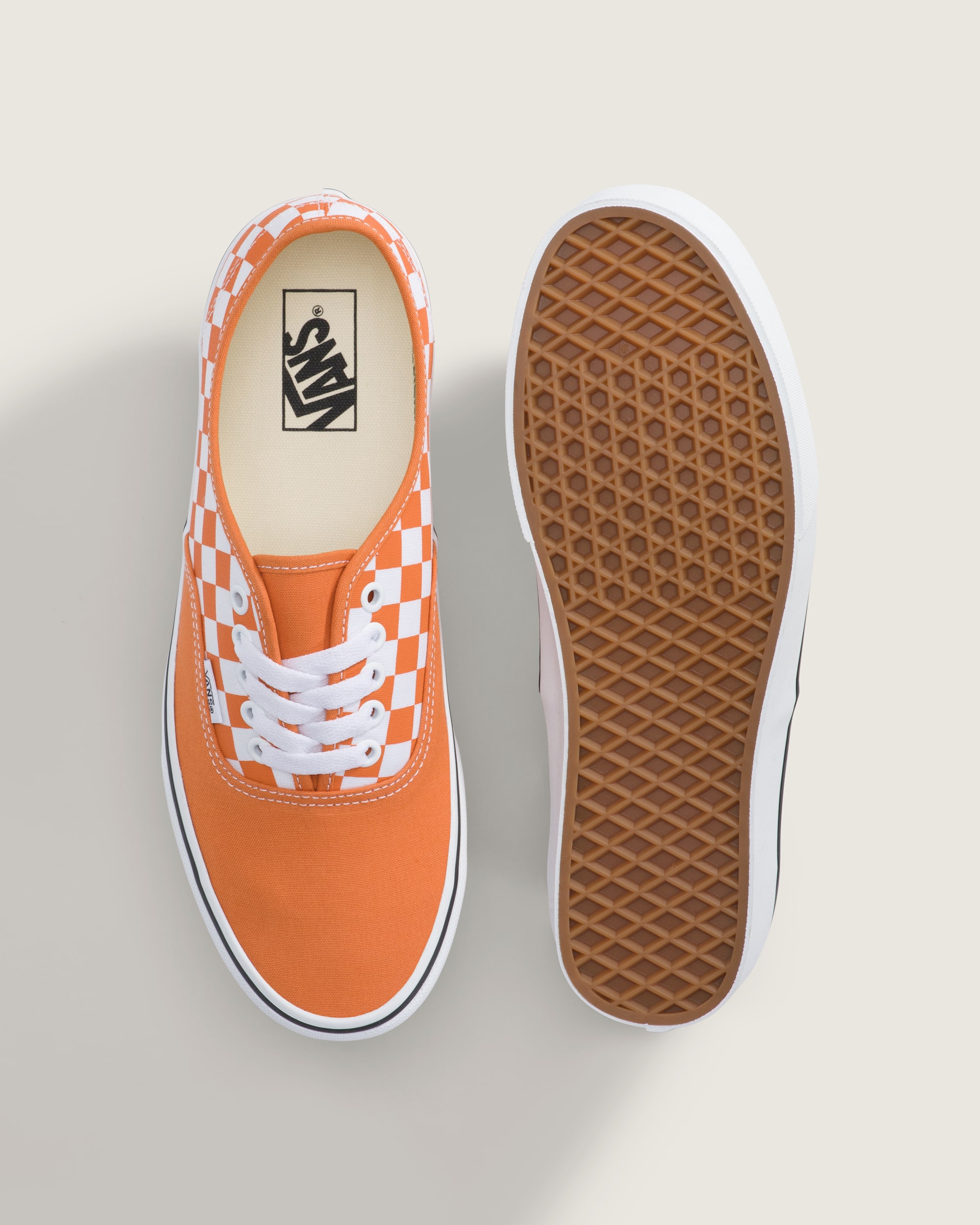 Authentic Shoe VANS Checkerboard Orange  True White ALT2