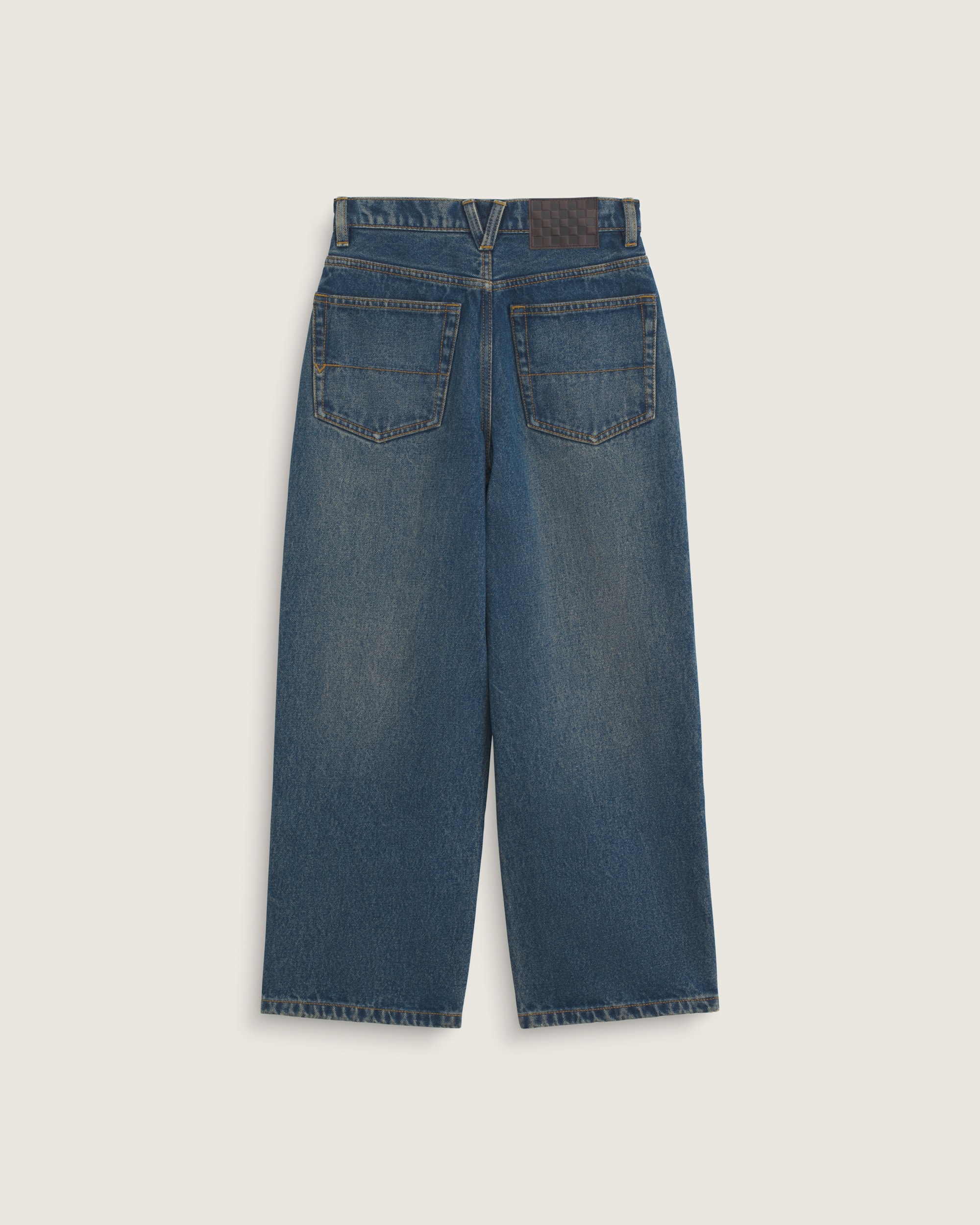 Kids Check5 Baggy Denim Pants VANS Dirty Medium Indigo ALT1
