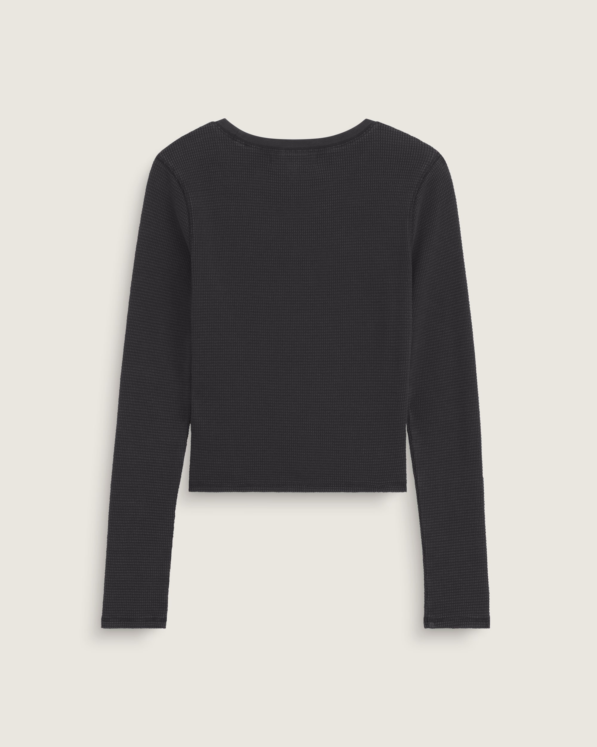 Teri Waffle Long Sleeve Shirt VANS Black ALT1