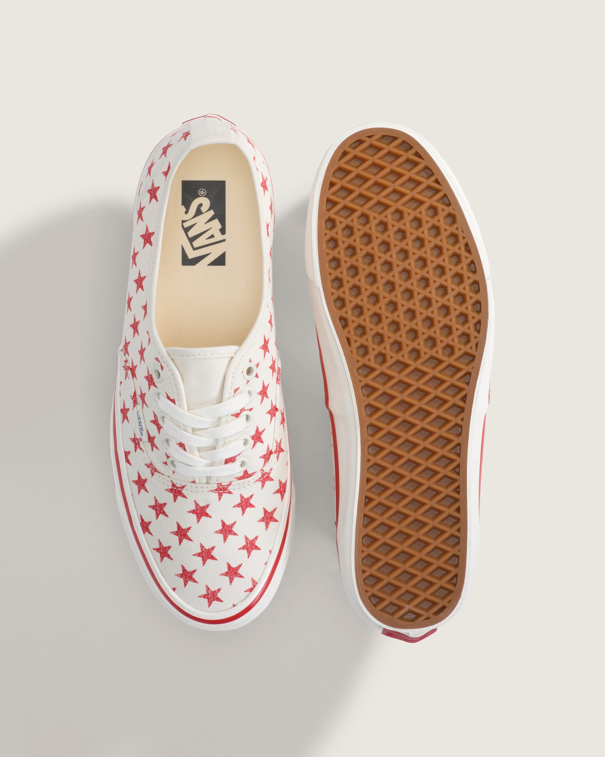 Premium Authentic Shoe VANS Racing Red  Marshmallow White ALT2