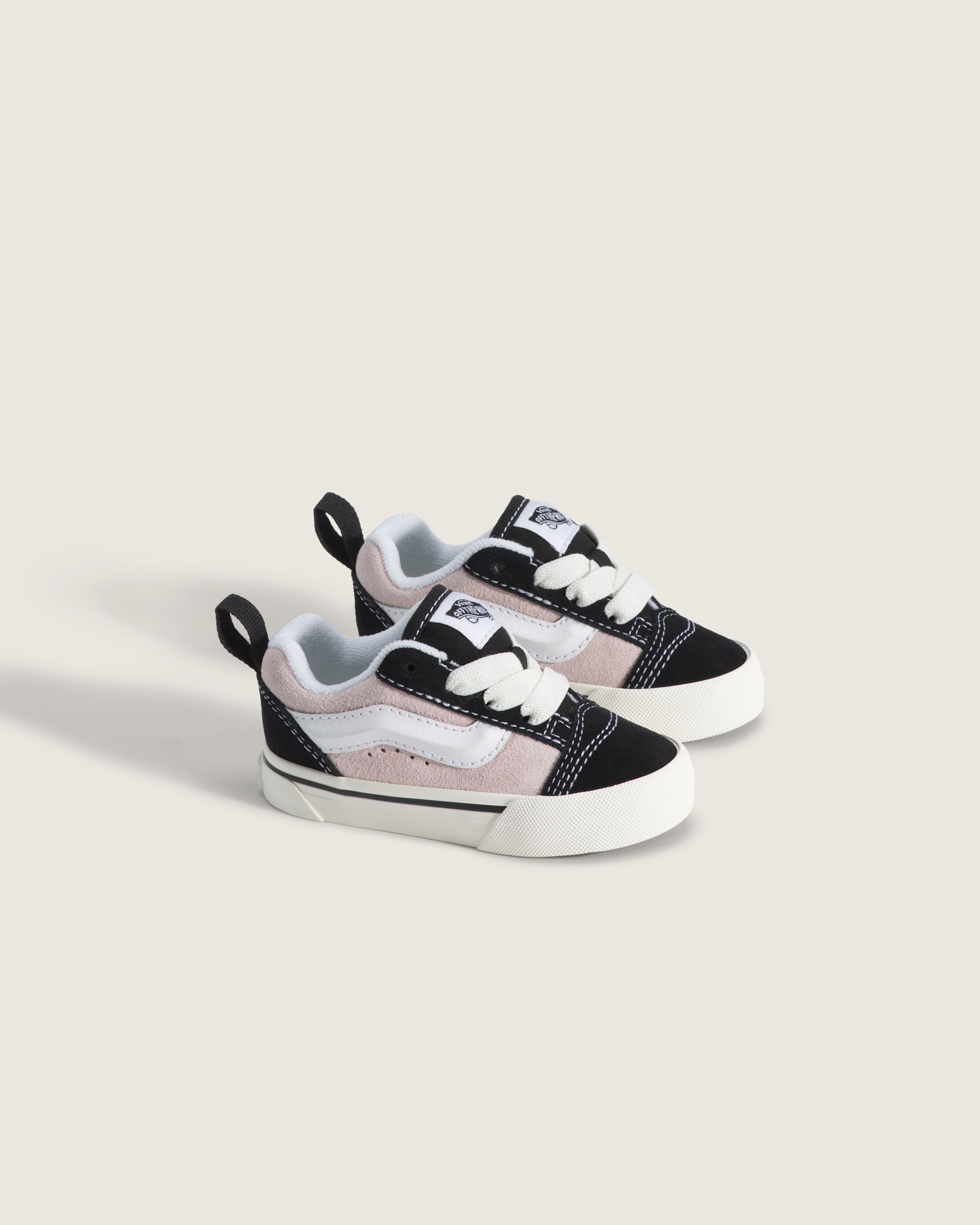 Toddler Knu Skool Shoe VANS Black  Pale Petal Pink ALT1