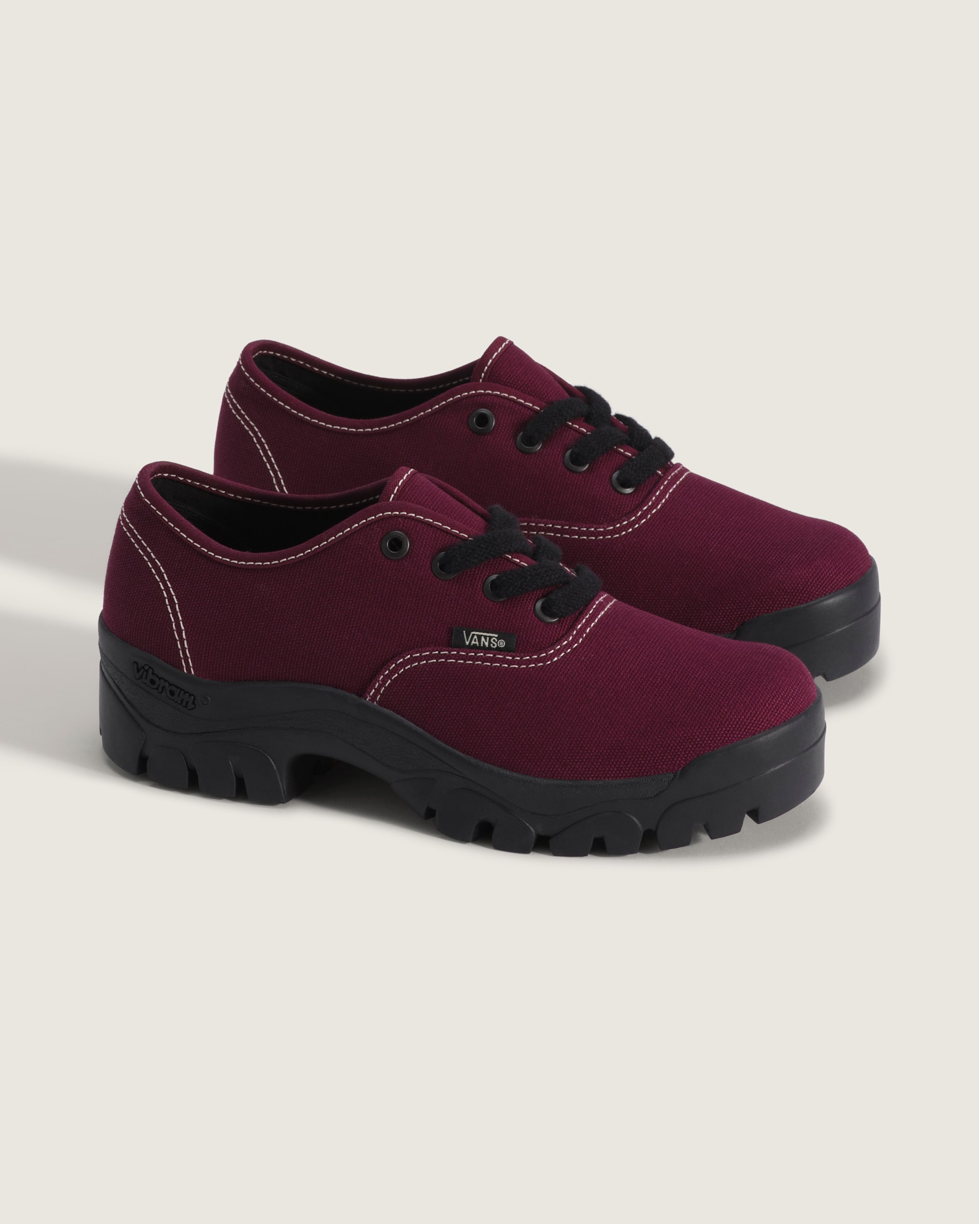Premium Authentic Oxford Vibram Shoe VANS Port Royale Red ALT1