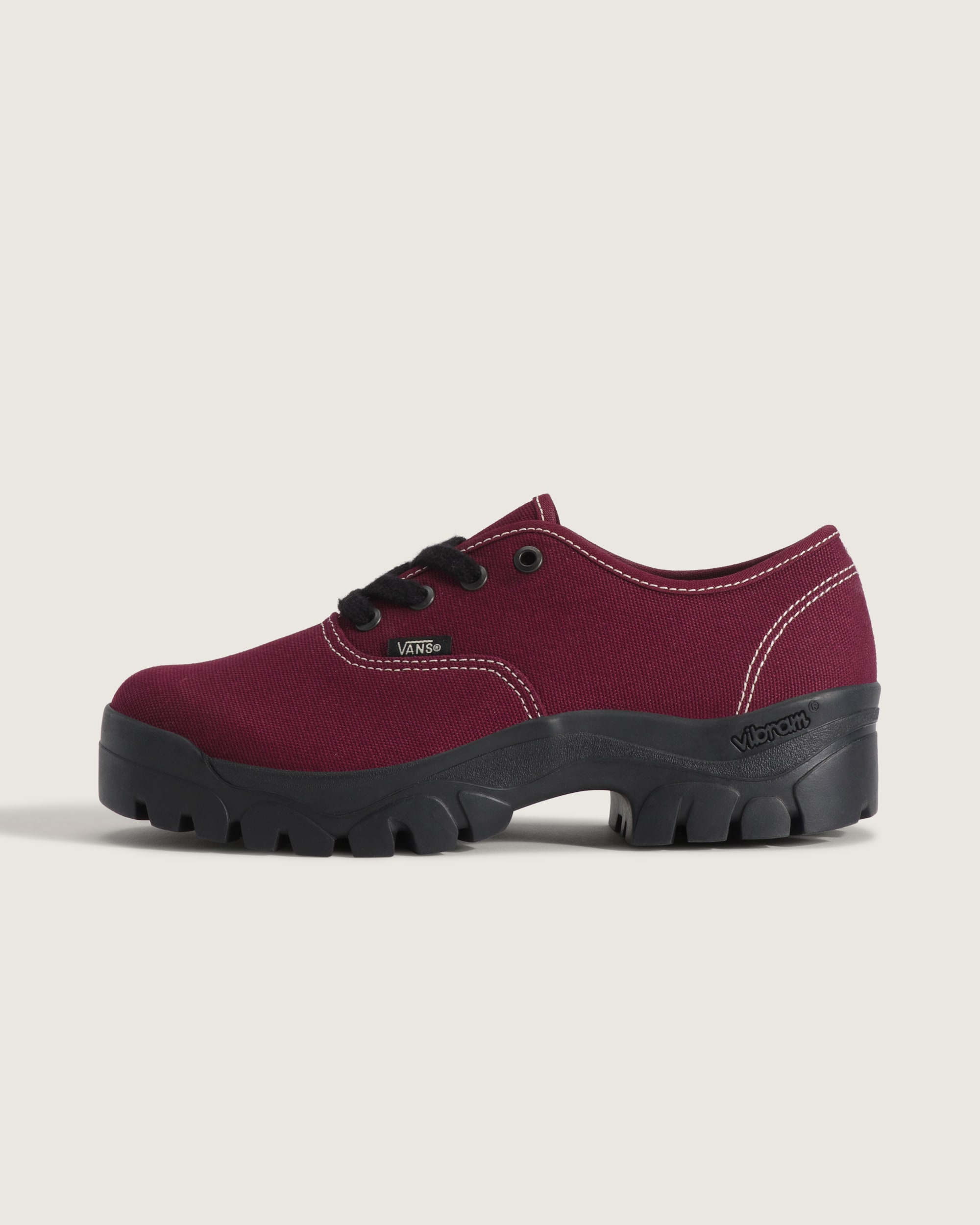 Premium Authentic Oxford Vibram Shoe VANS Port Royale Red HERO