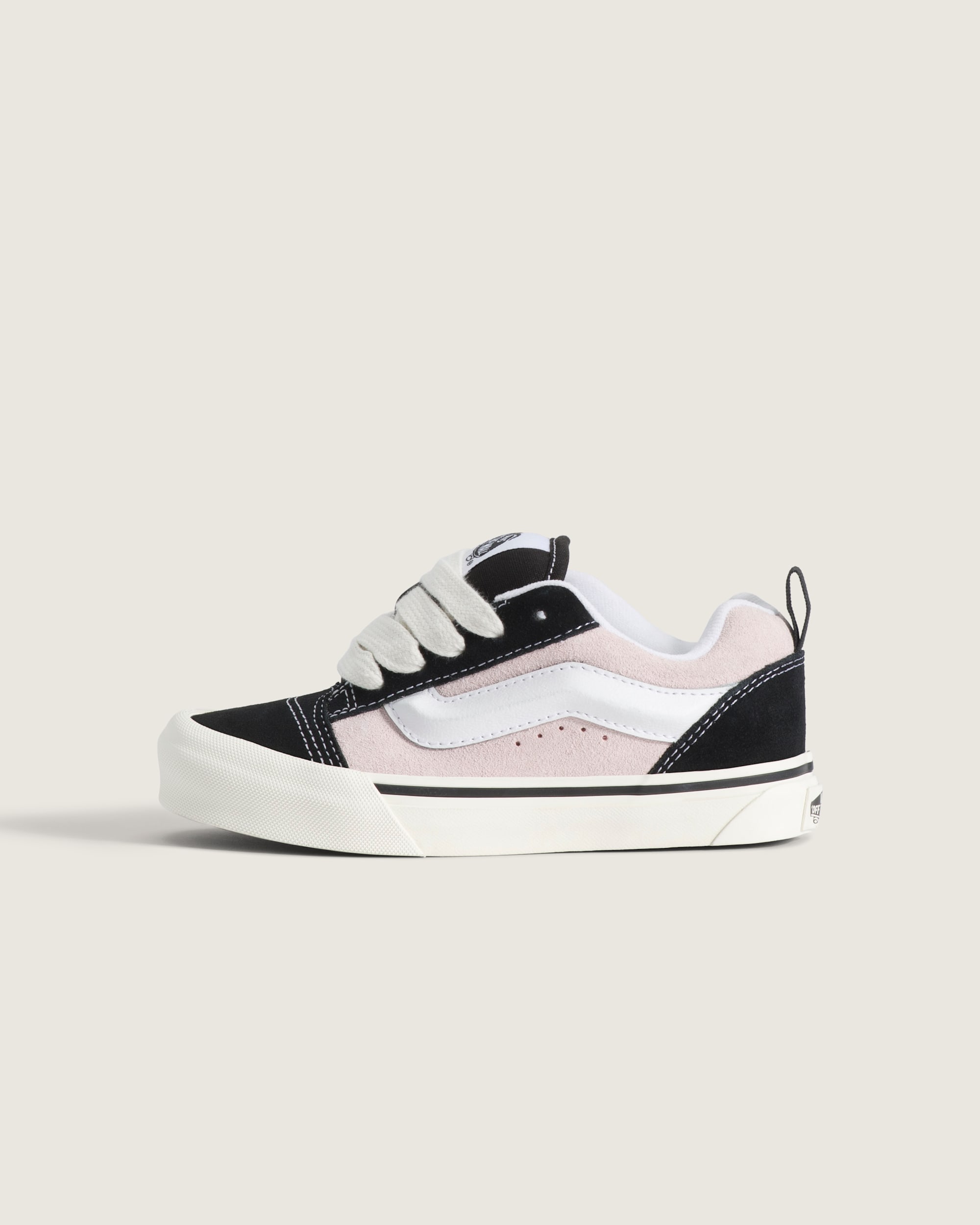 Little Kids Knu Skool Shoe VANS Black  Pale Petal Pink HERO