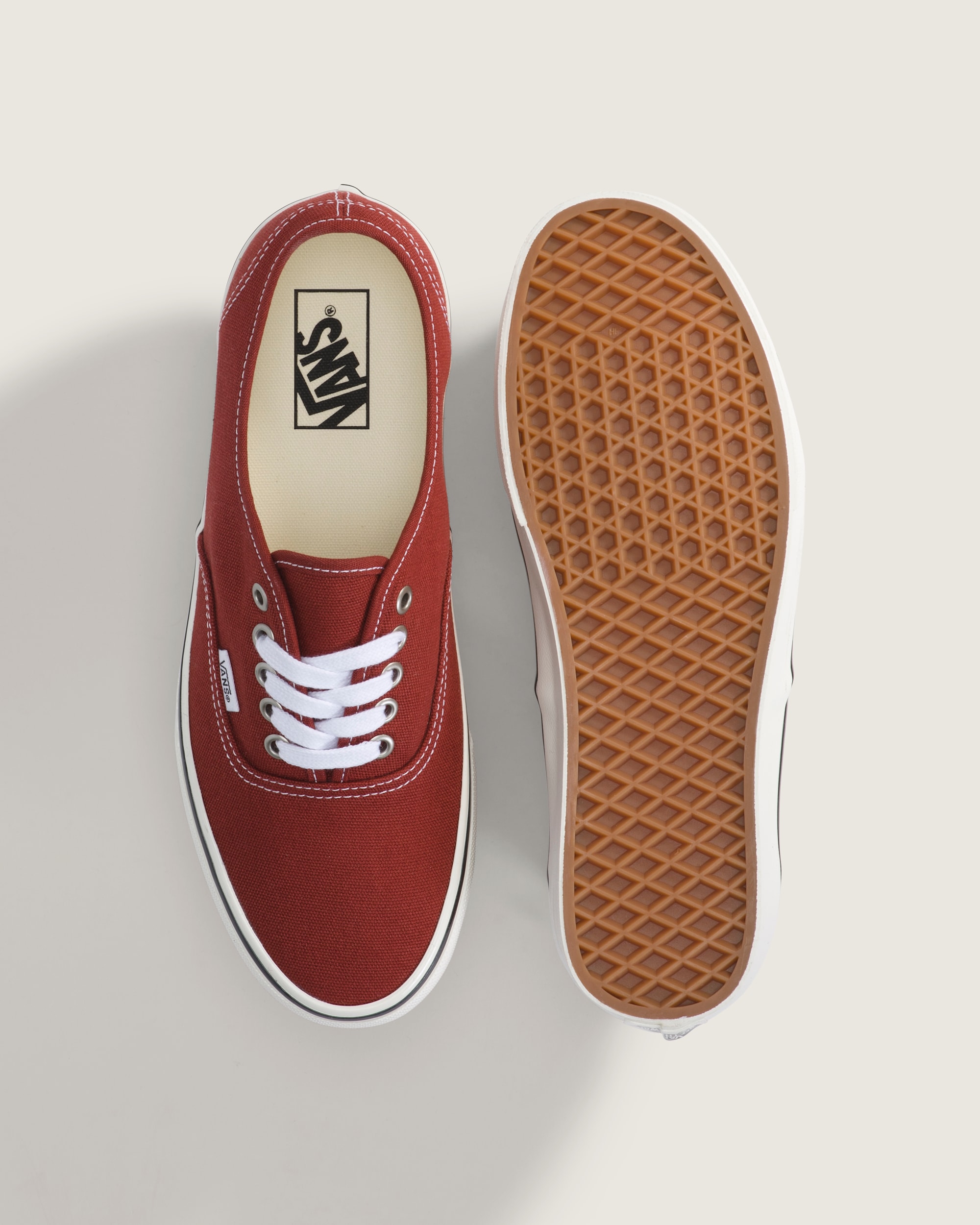 Authentic Shoe VANS Heavyweight Canvas Poppy Ember Red ALT2